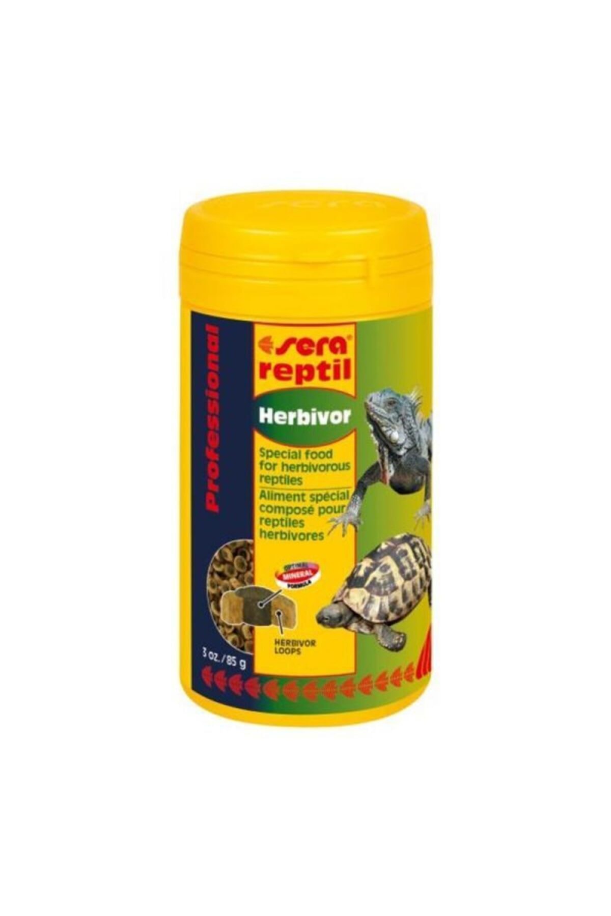 SERA Reptil Professional Herbivor - Bitkisel Kaplumbağa Ve Sürüngen Yemi 85gr 250ml