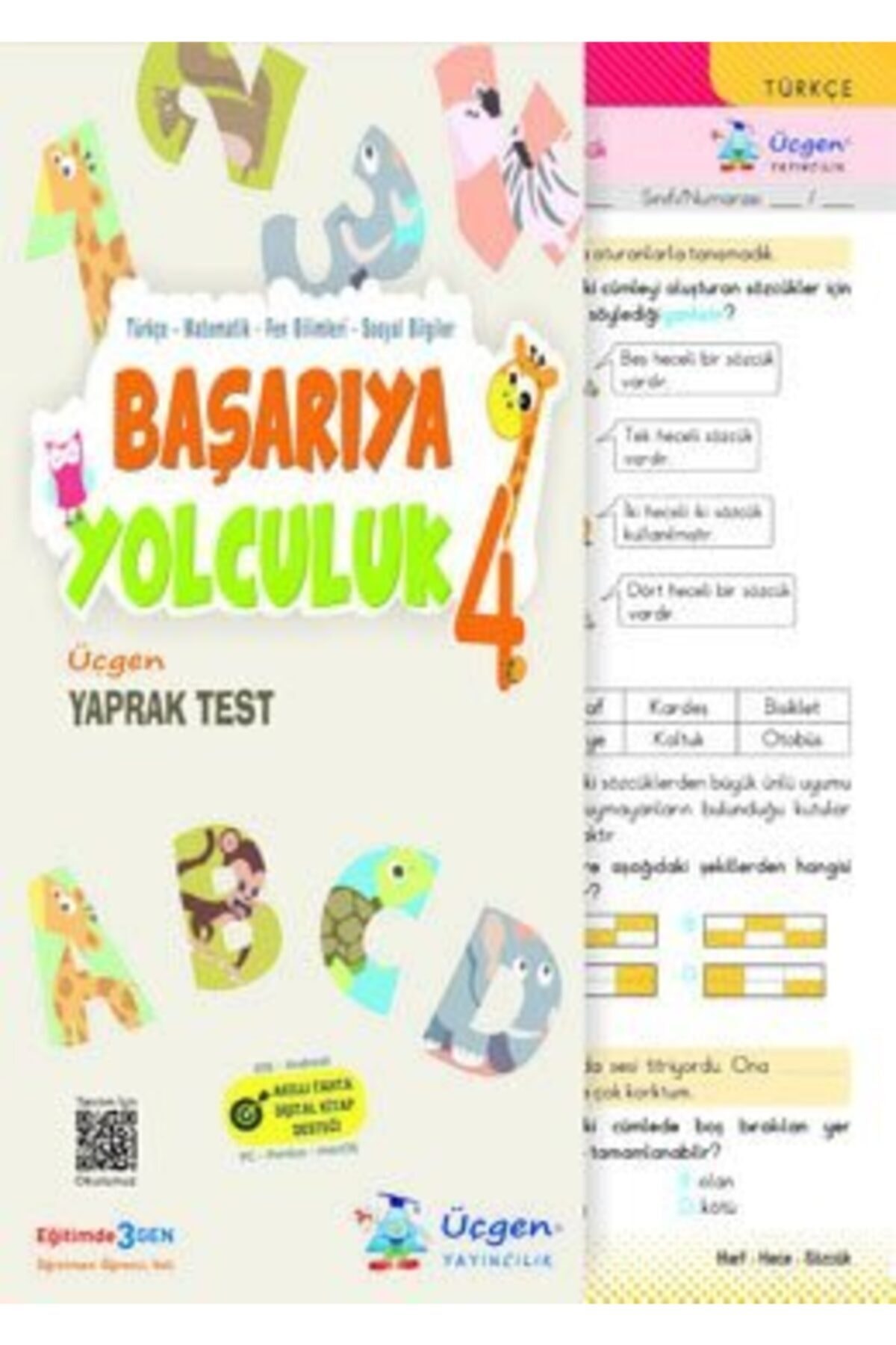 Üçgen Yayıncılık 4.sınıf Başarıya Yolculuk Yaprak Test Üçgen Yayınları