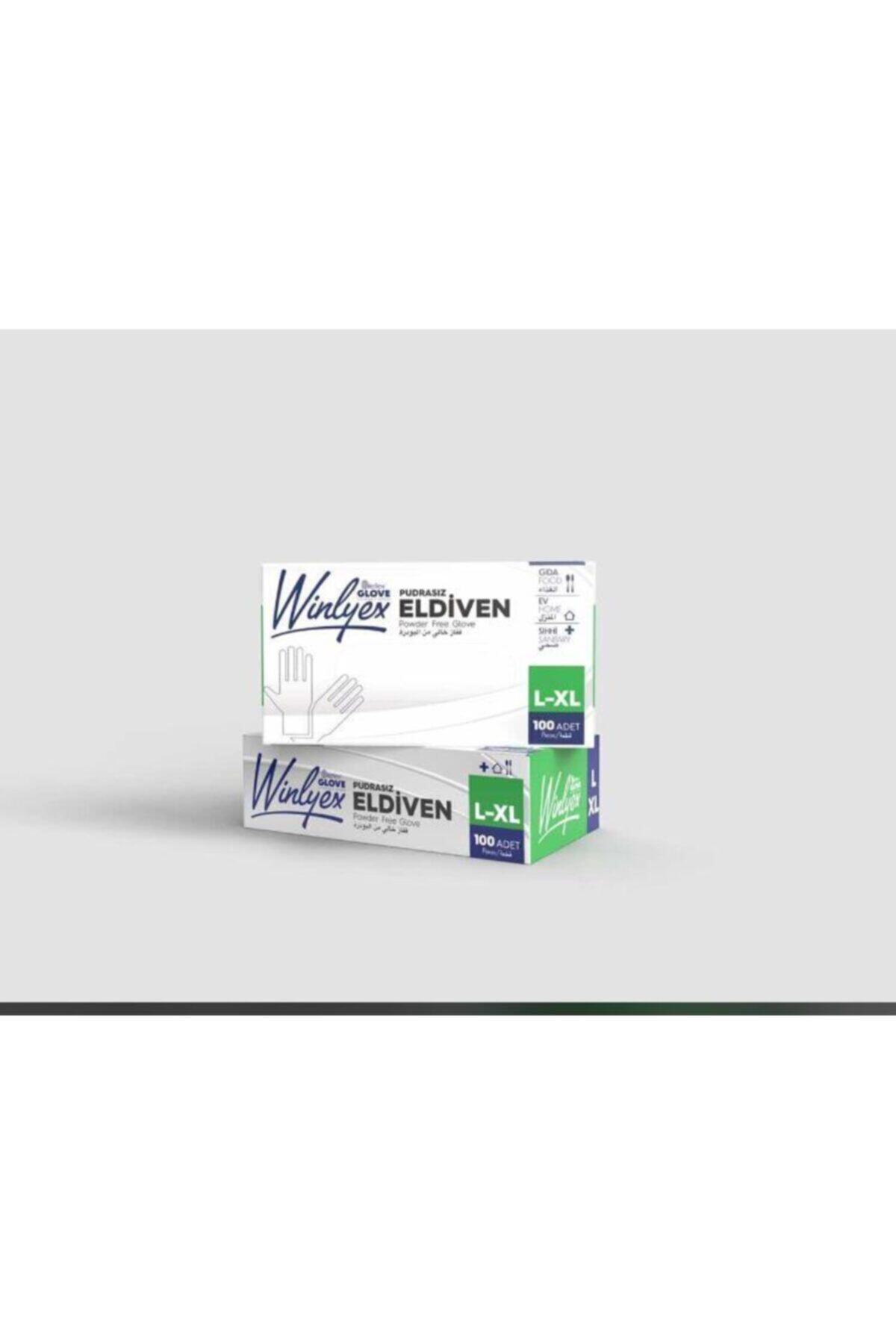 vomoto Pudrasız Vinlyex Eldiven 100'lü Vinil L-xl Beden