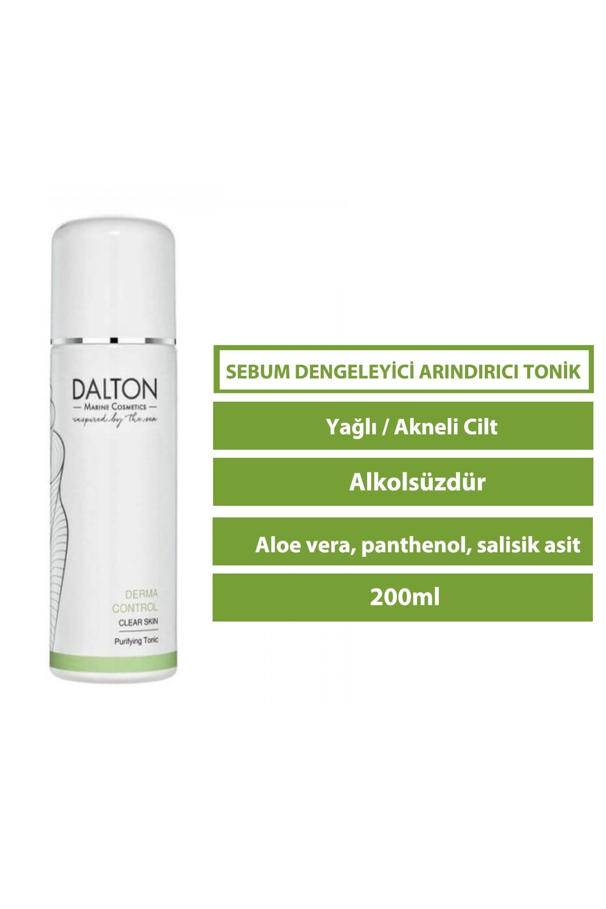 DALTON MARİNE COSMETİCS Derma Control - Yağ Dengeleyici Arındırıcı Tonik
