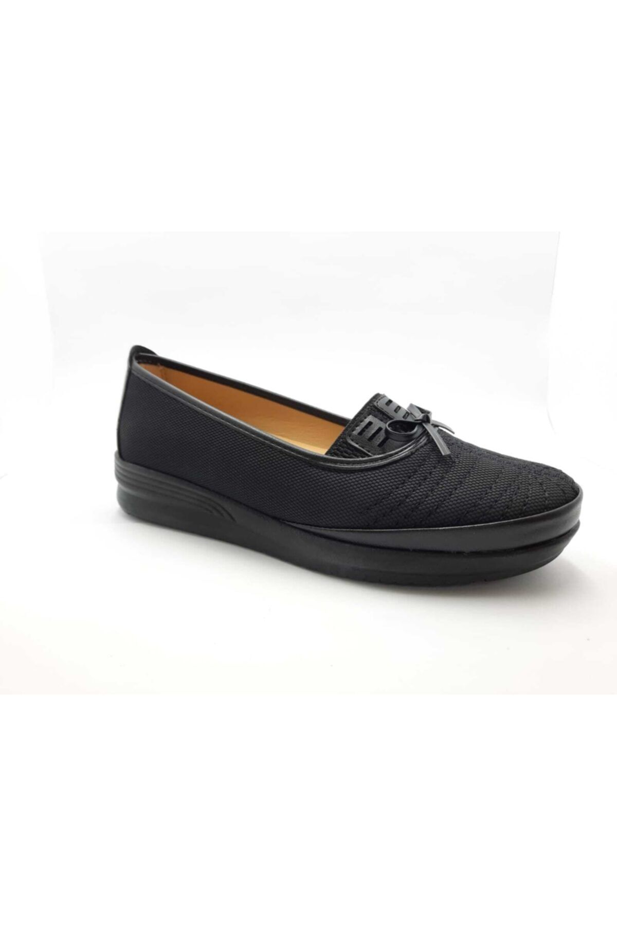 Huzur Shoes Ortopedik Mevsimlik Siyah Anne Ayakkabısı