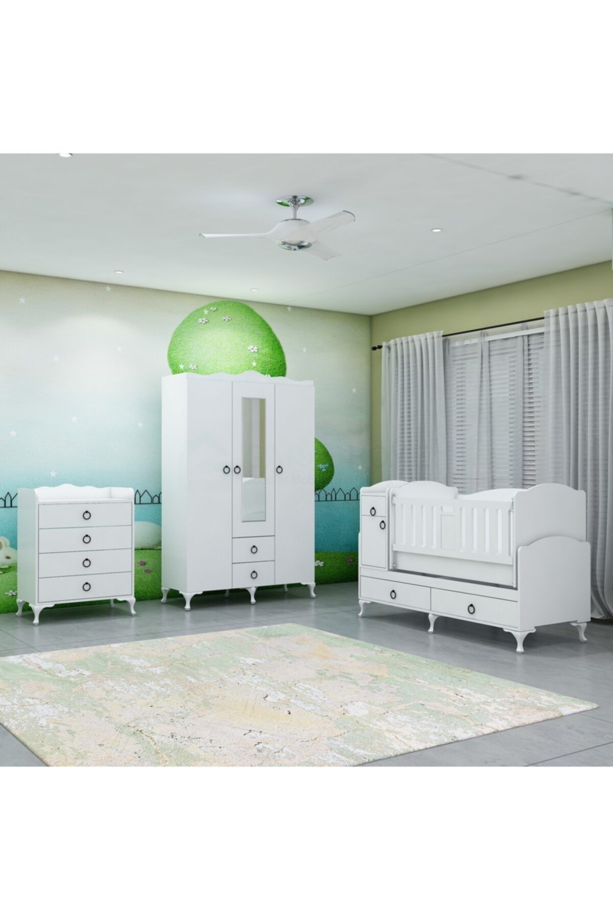 Garaj Home Sude Asansörlü Bebek Odası Takımı