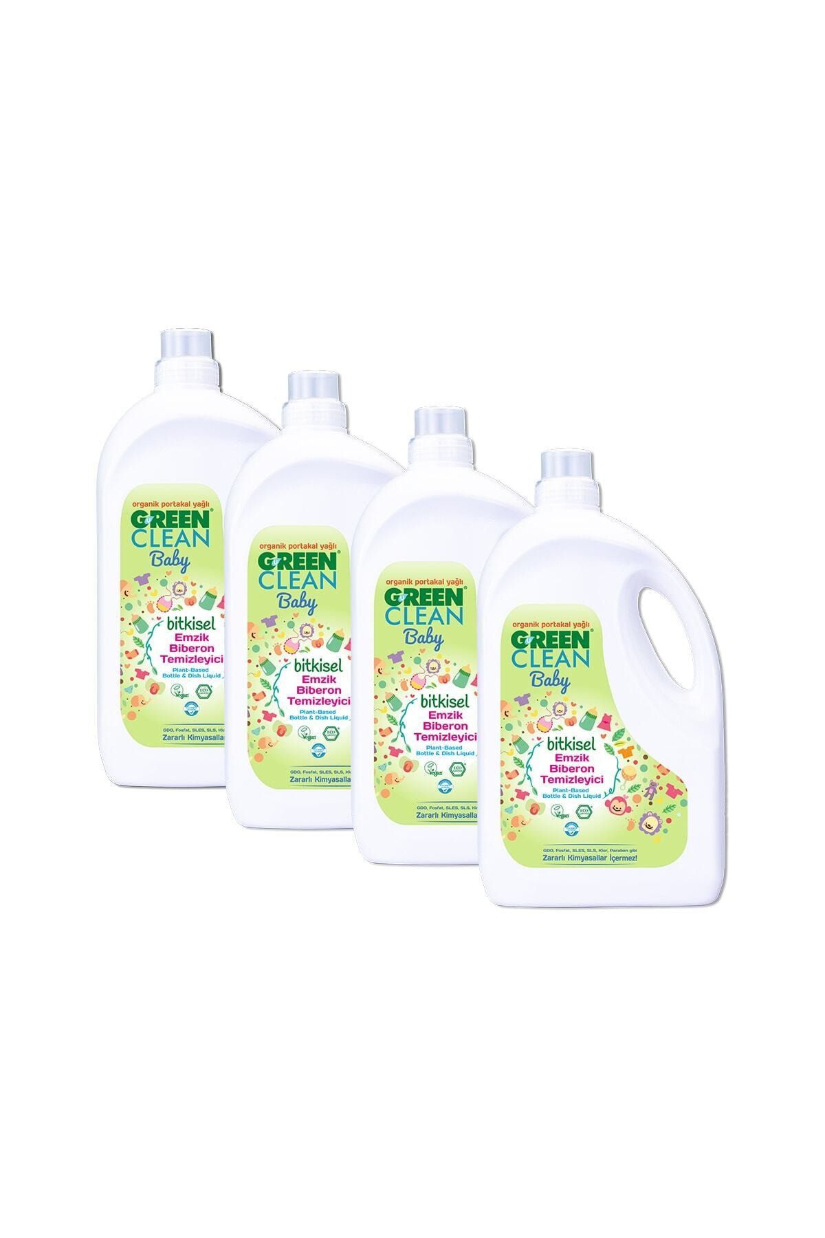 Green Clean Bitkisel Baby Emzik Biberon Temizleyici 2750 ml 4 lü Set