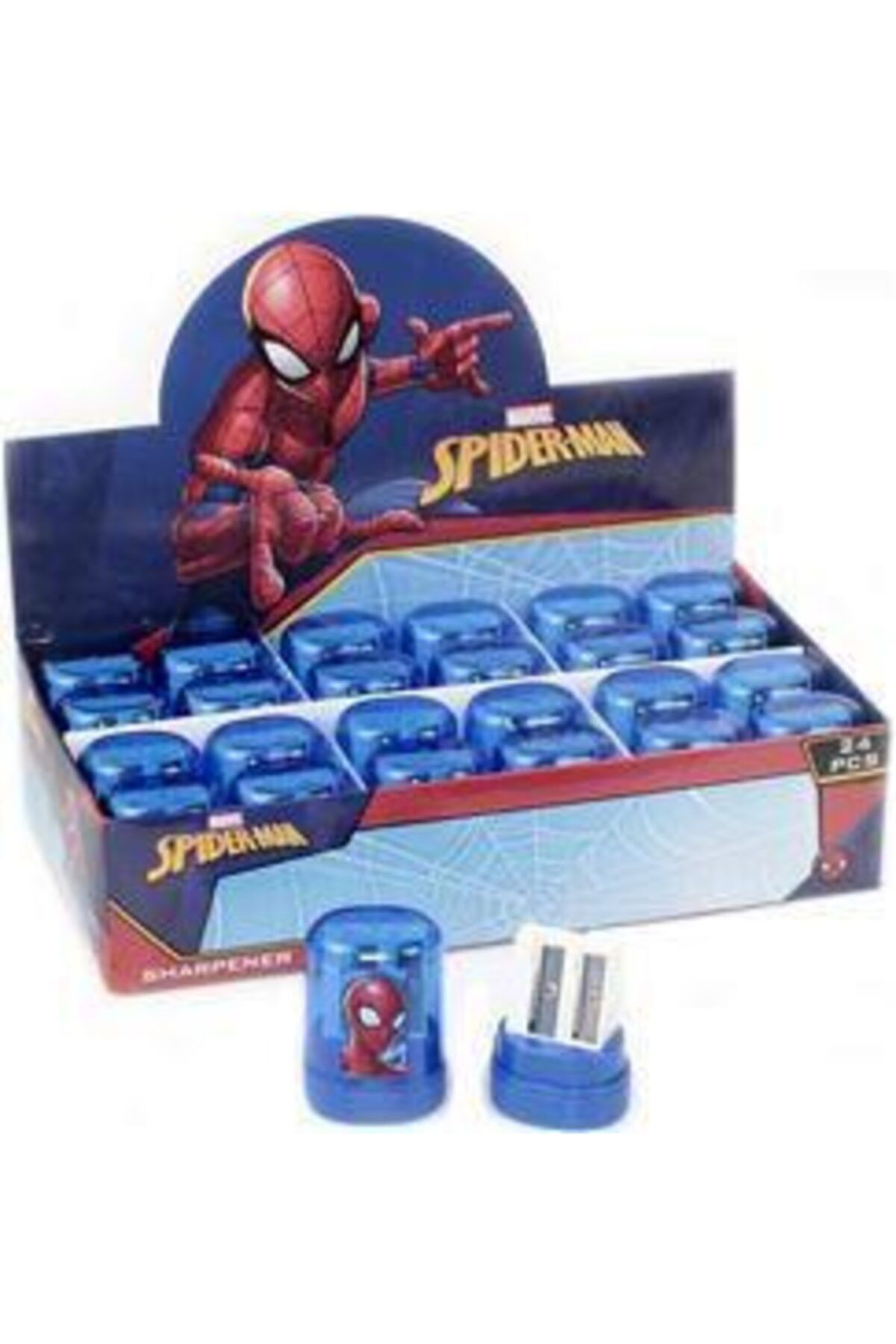 Dolphin Sm-002 Kalemtraş Spiderman 24 Lü (1 Paket 24 Adet)
