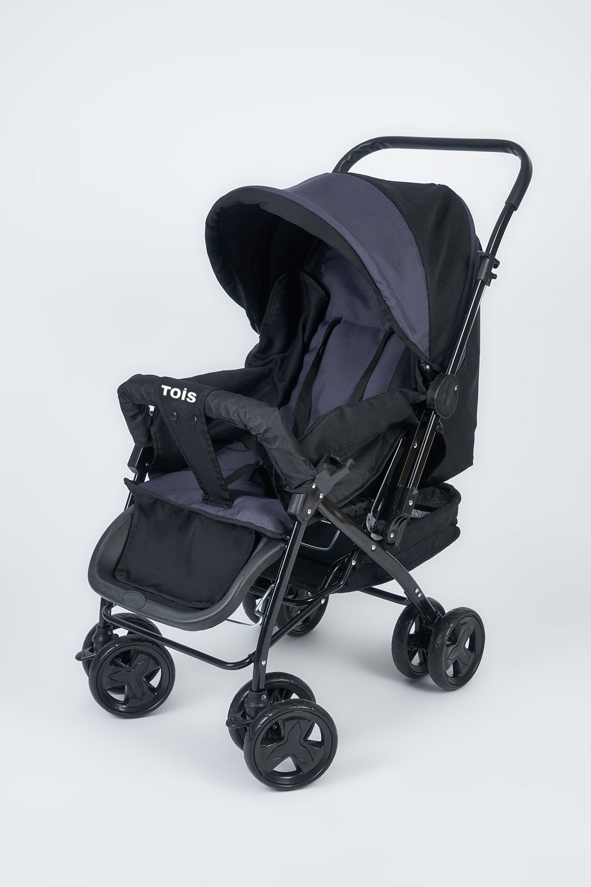 Tois Baby Siyah Sky Pro Çift Yönlü Tam Yatarlı Bebek Arabası