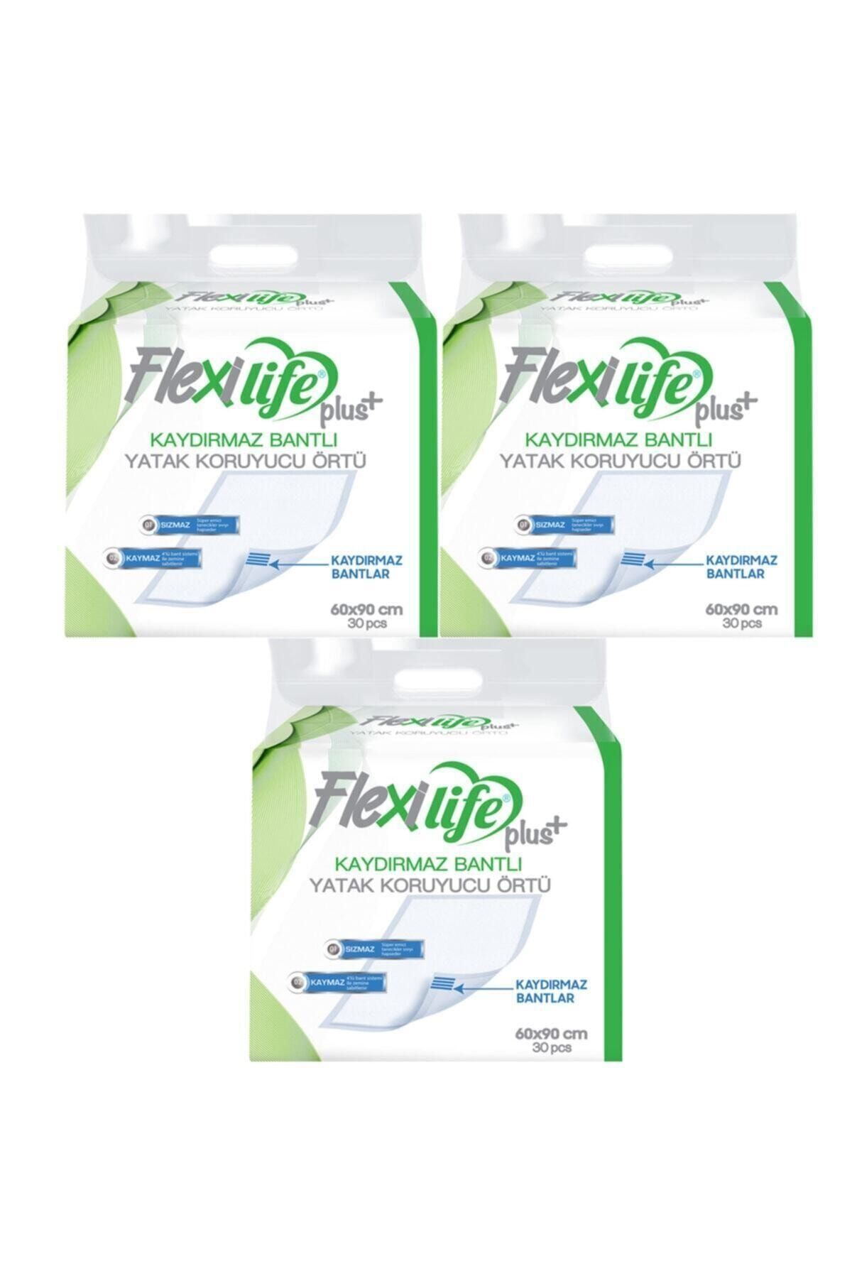 Flexi Life Unisex Kaydırmaz Hasta Yatak Koruyucu Örtü 60x90 cm 3x30=90 Kullanım