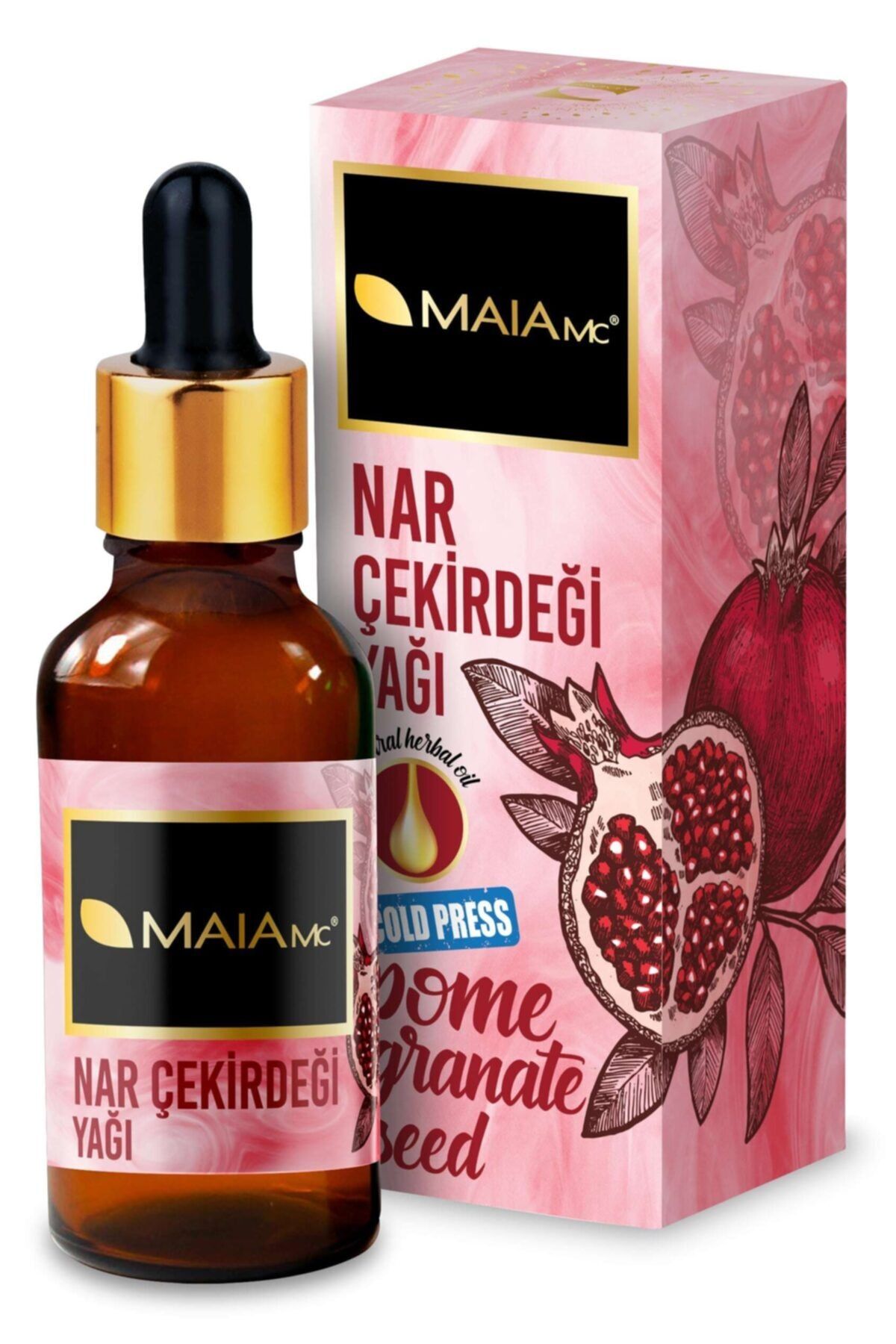 Maia mc Saf Nar Çekirdeği Yağı 20 ml (SOĞUK SIKIM)