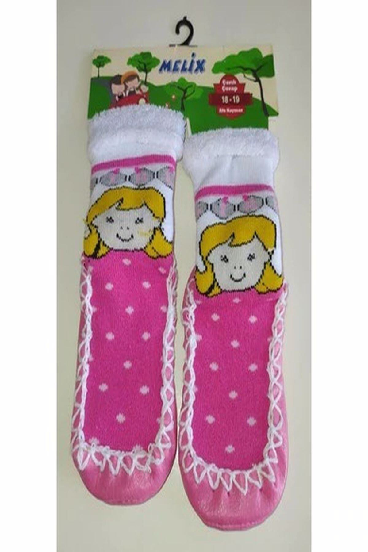 Melix Kız Bebek Pembe Çorap