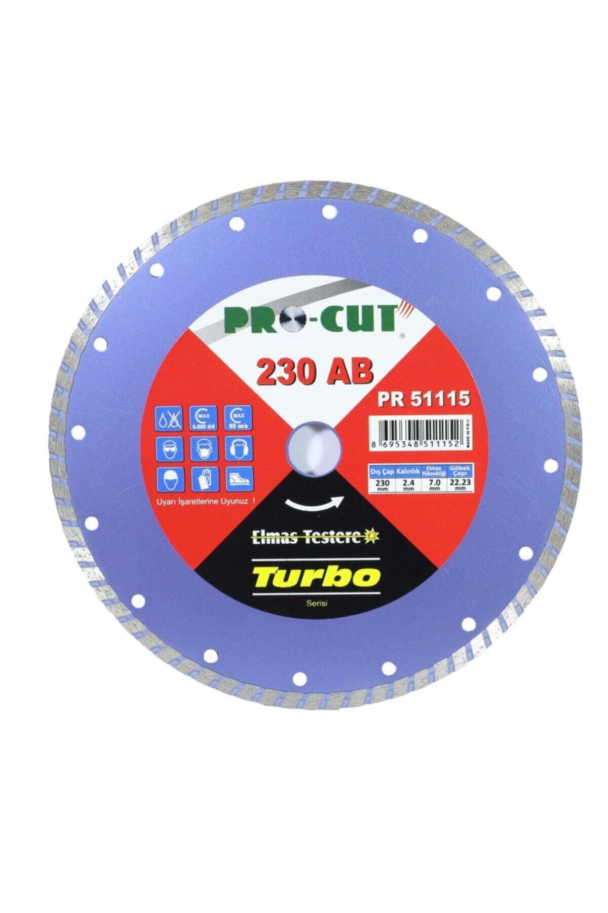 Procut Pr-51115 230ab Turbo Kanallı Elmas Testere 230 Mm