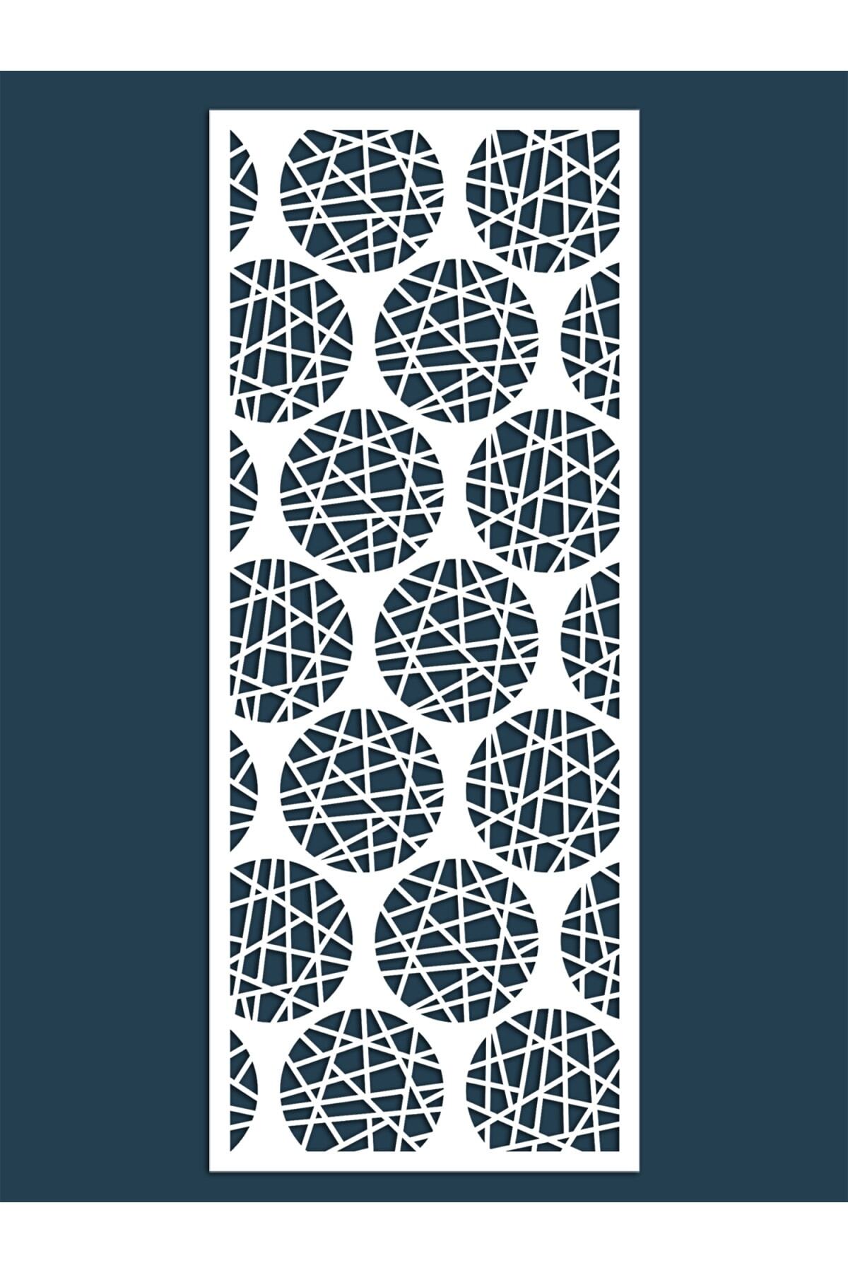Liar Dekor Liar Ahşap Seperatör (Paravan) - KSP-104 - (10 mm) - (85 cm x 210 cm) - (Beyaz)