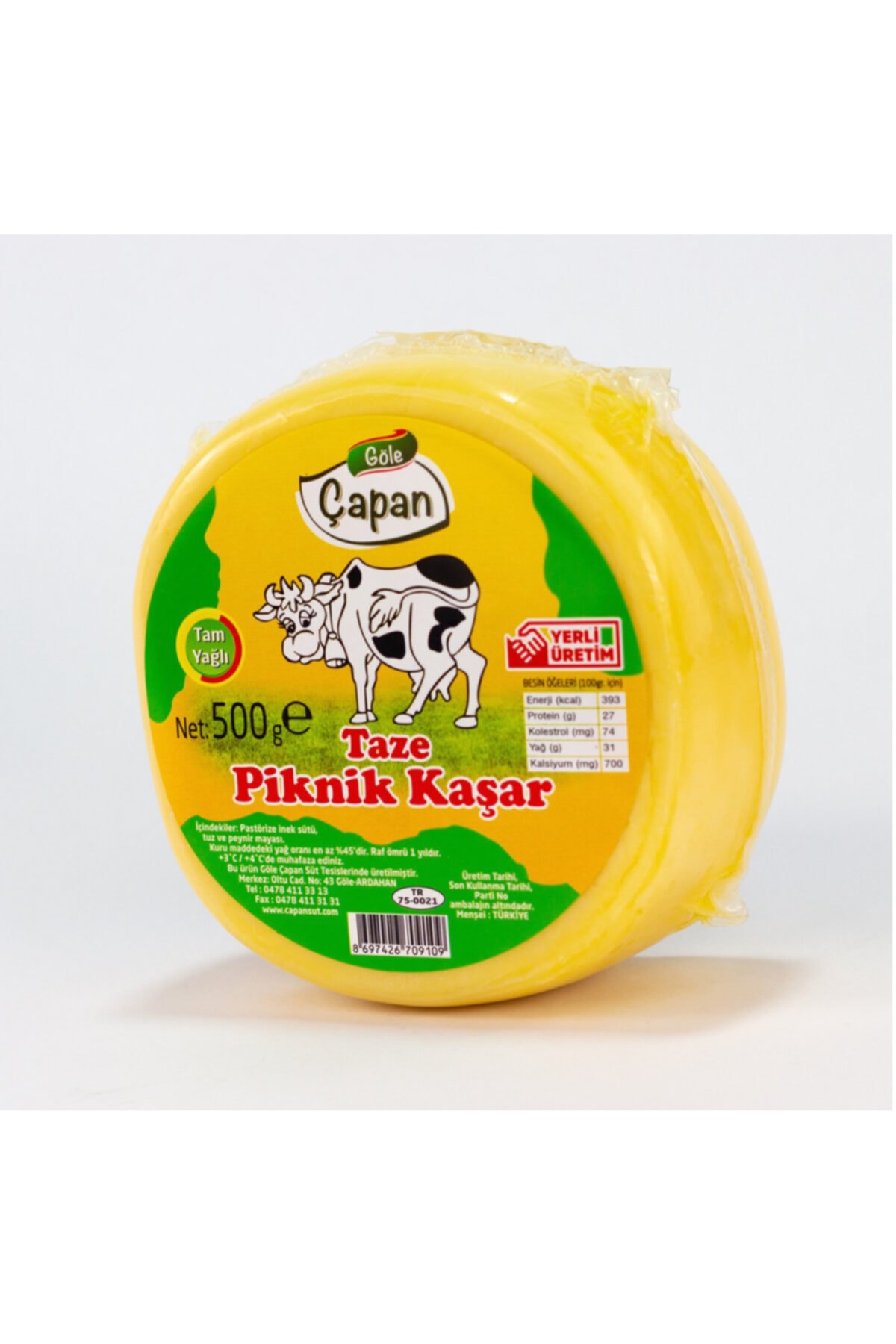 ORGANİKANNELER Piknik Kaşarı 1 Kg, Yöresel Doğal Gurme Üreticisinden Göle Piknik Kaşar Peyniri 1000gr