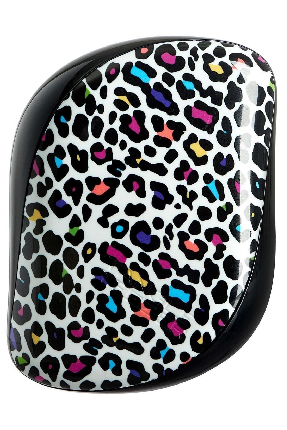 Tangle Teezer Siyah Compact Styler Punk Leopard Saç Fırçası ve Tarak