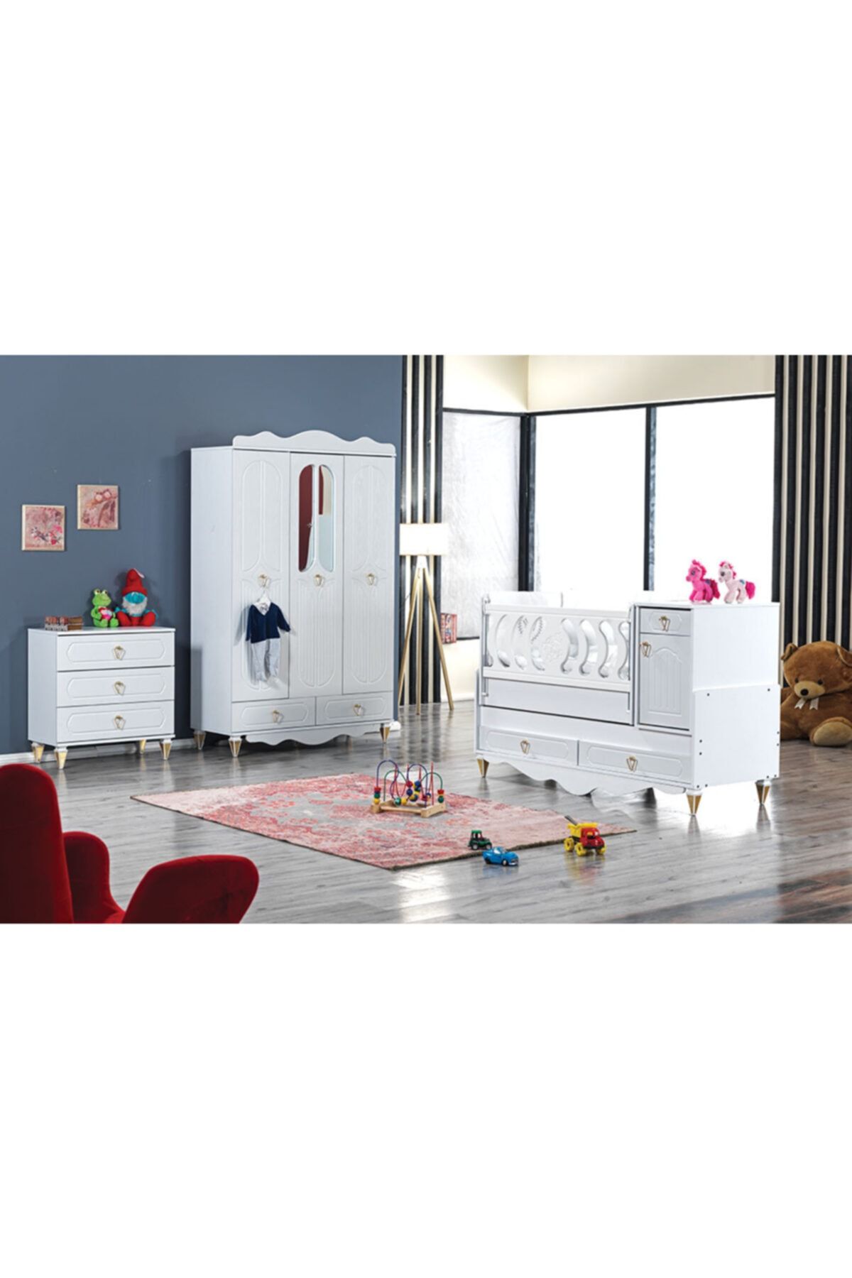 KÜMA ETİCARET Küma Victoria Bebek Odası Takımı Uzamalı