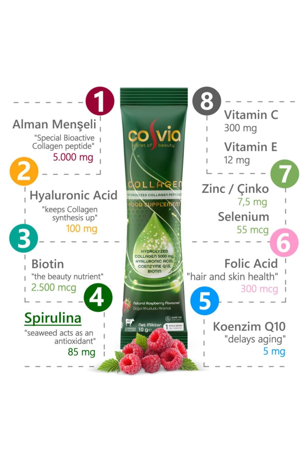 COSVIA Collogen Hidrolize Peptid Saşe 14x10 Gr 1 Li Set