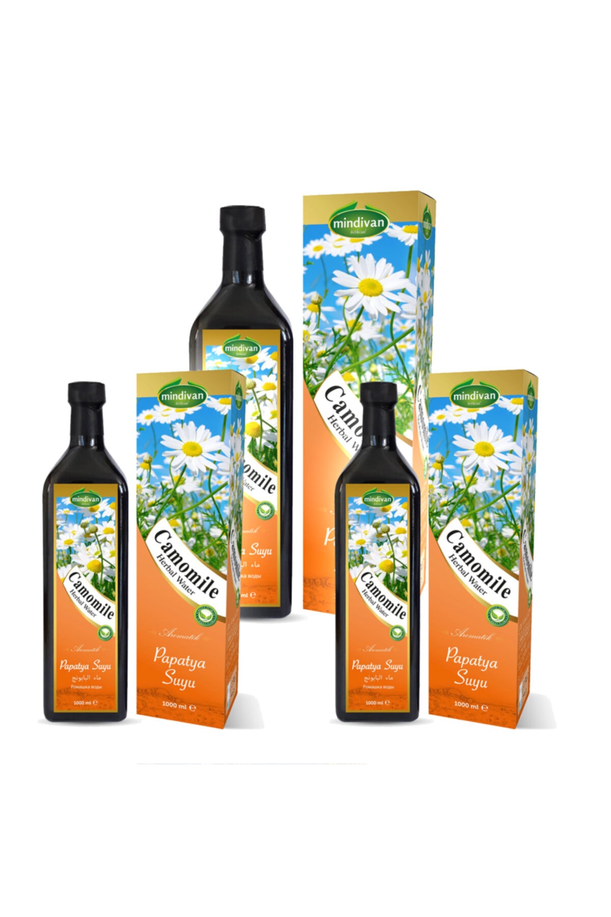 Mindivan Aromatik Papatya Suyu 1l X 3 Adet