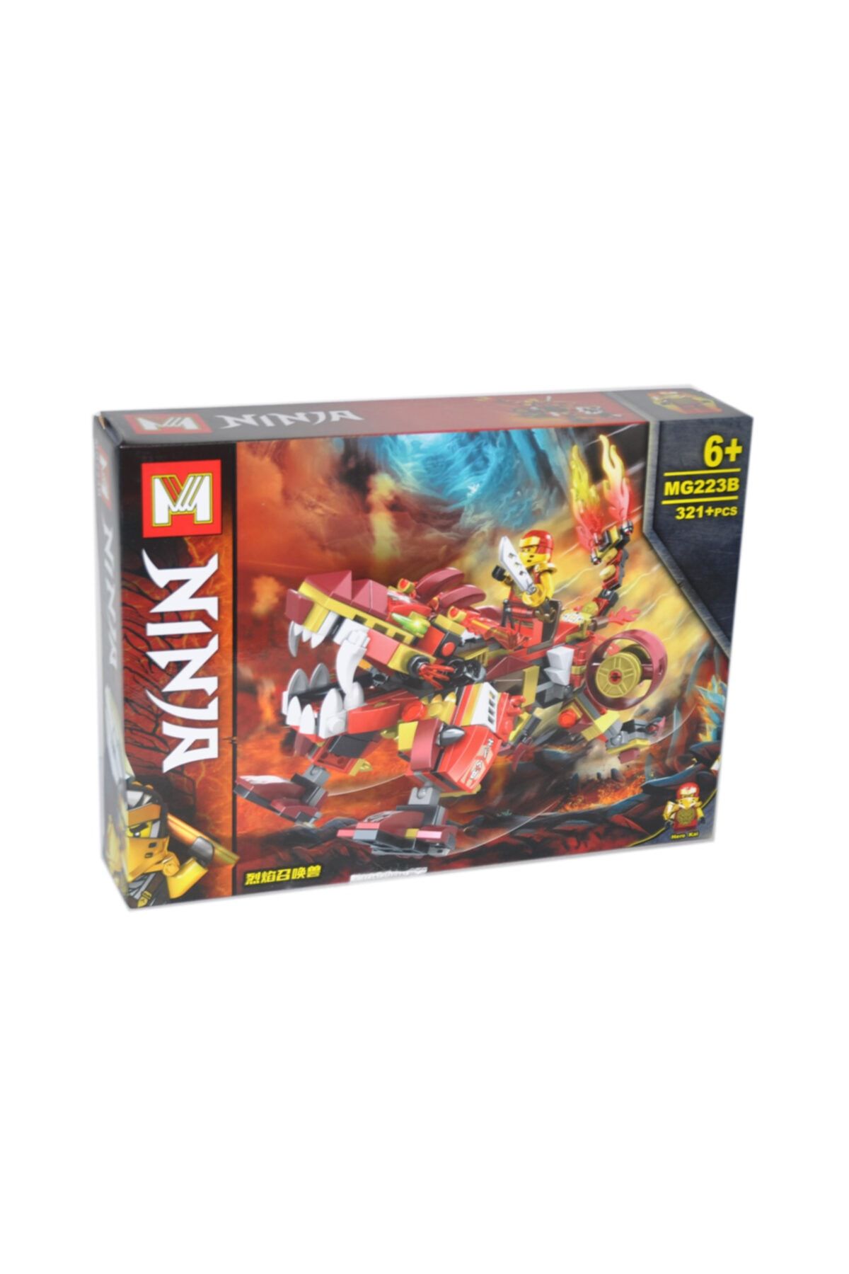 elife Es223b Lego Seti Ninjago Dragon Serisi Blok Yapılandırma Figür Oyuncağı & Ejderha Kai 321 Parça