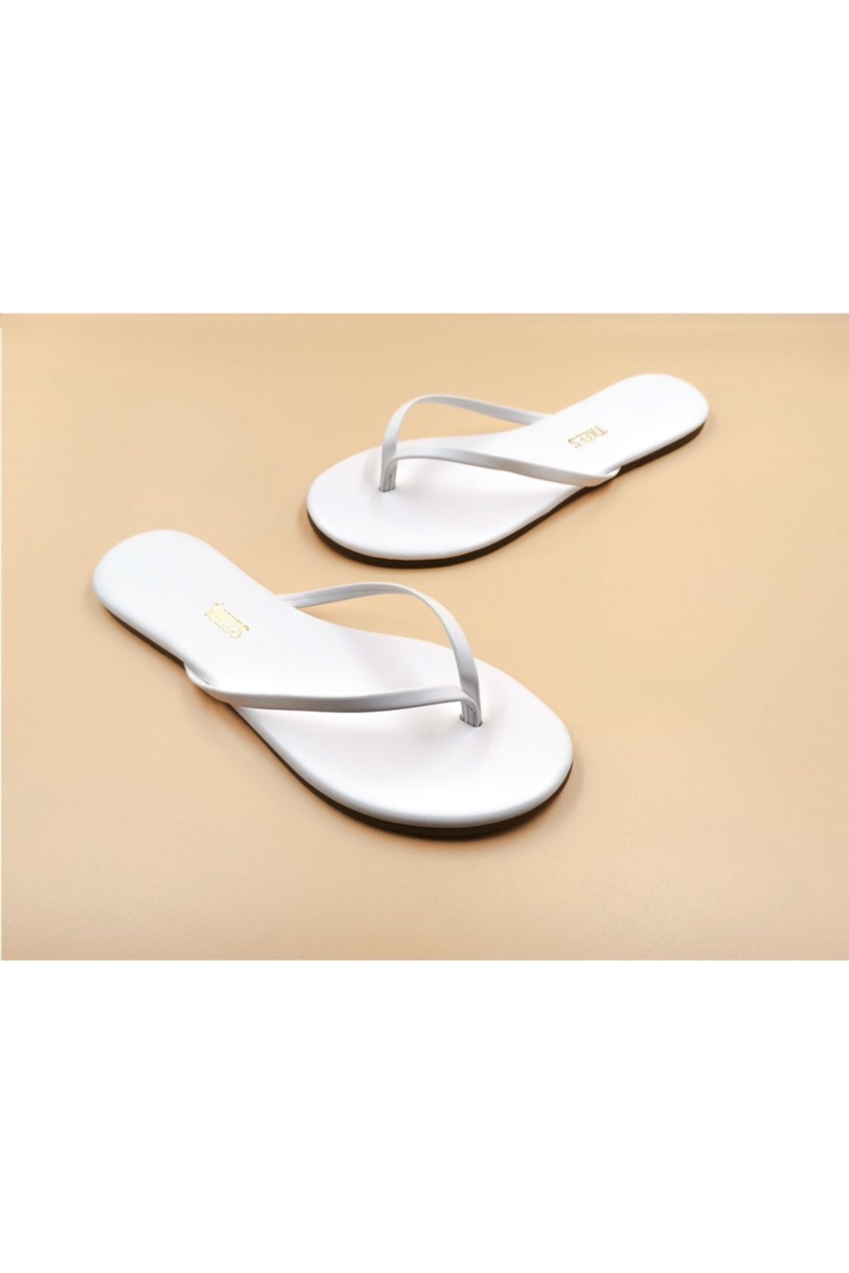 Tkees Mules White Flat Trendyol