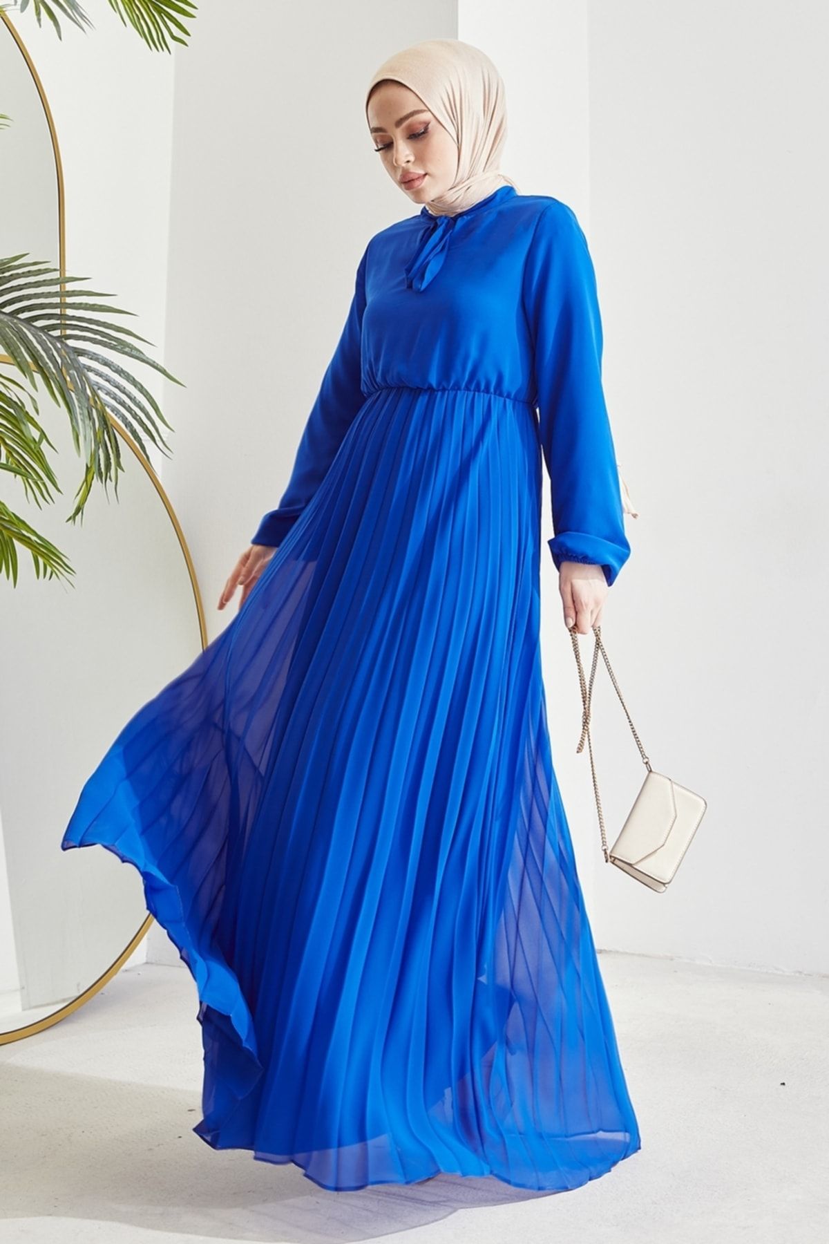 Royal blue store dress with hijab