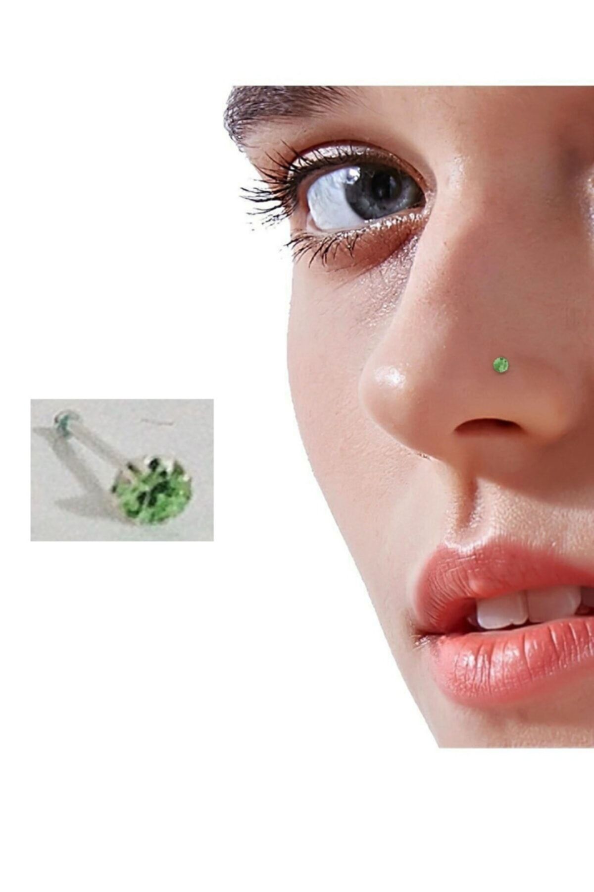 Green nose deals pin