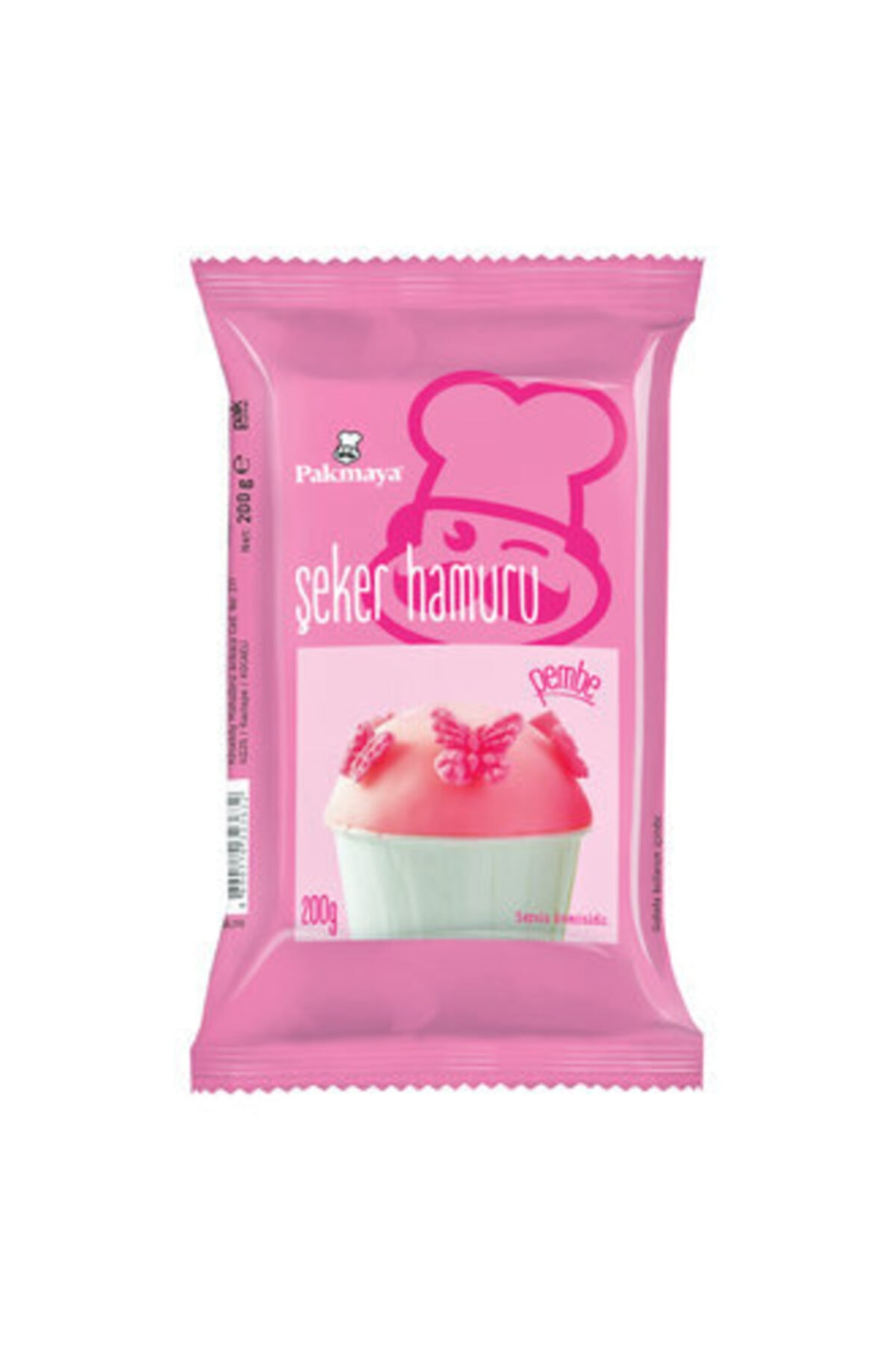 Pakmaya Şeker Hamuru Pembe 200 G