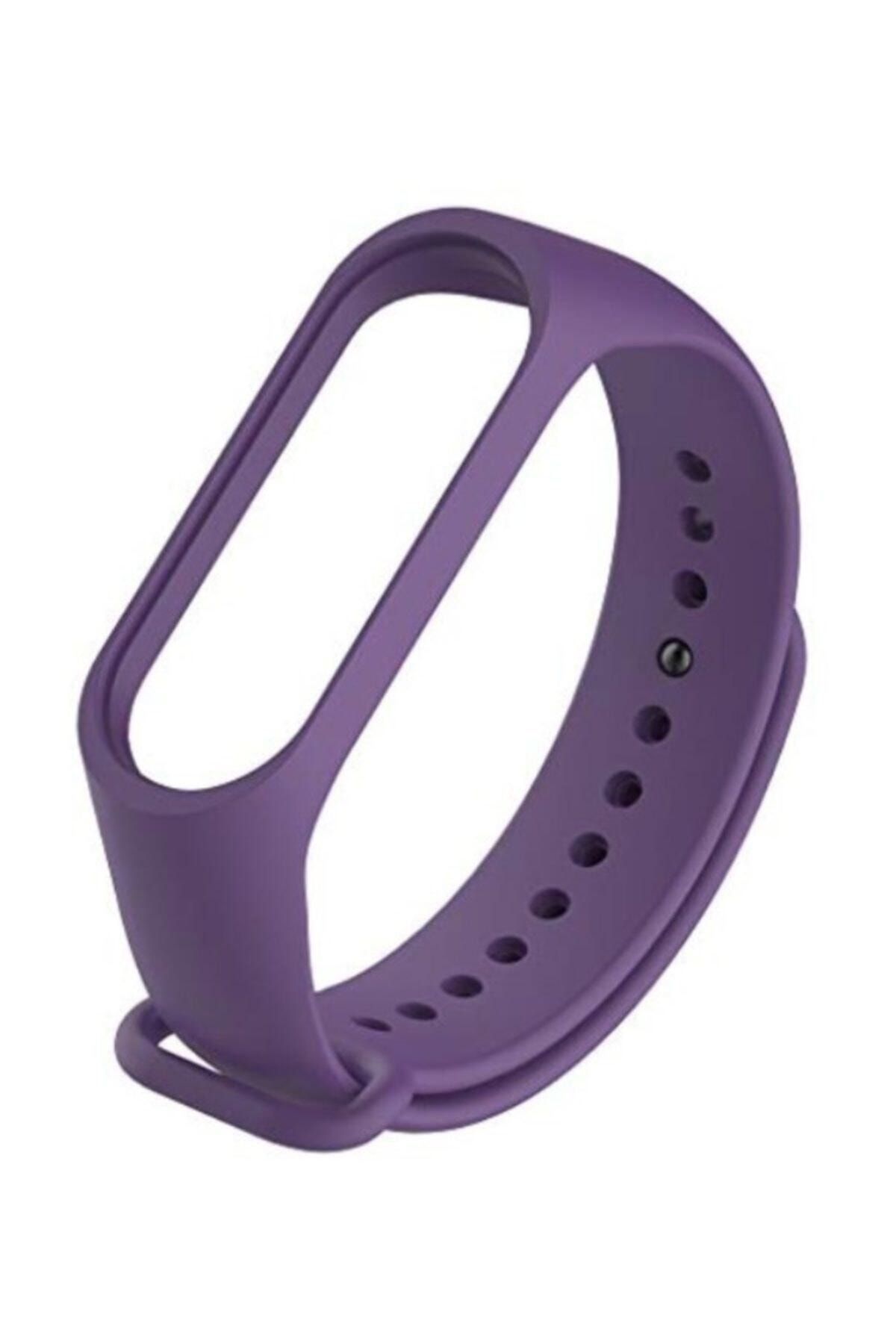 Şeftali Mor Xiaomi Mi Band 4 3 Uyumlu Silikon Akıllı Bileklik Kordonu