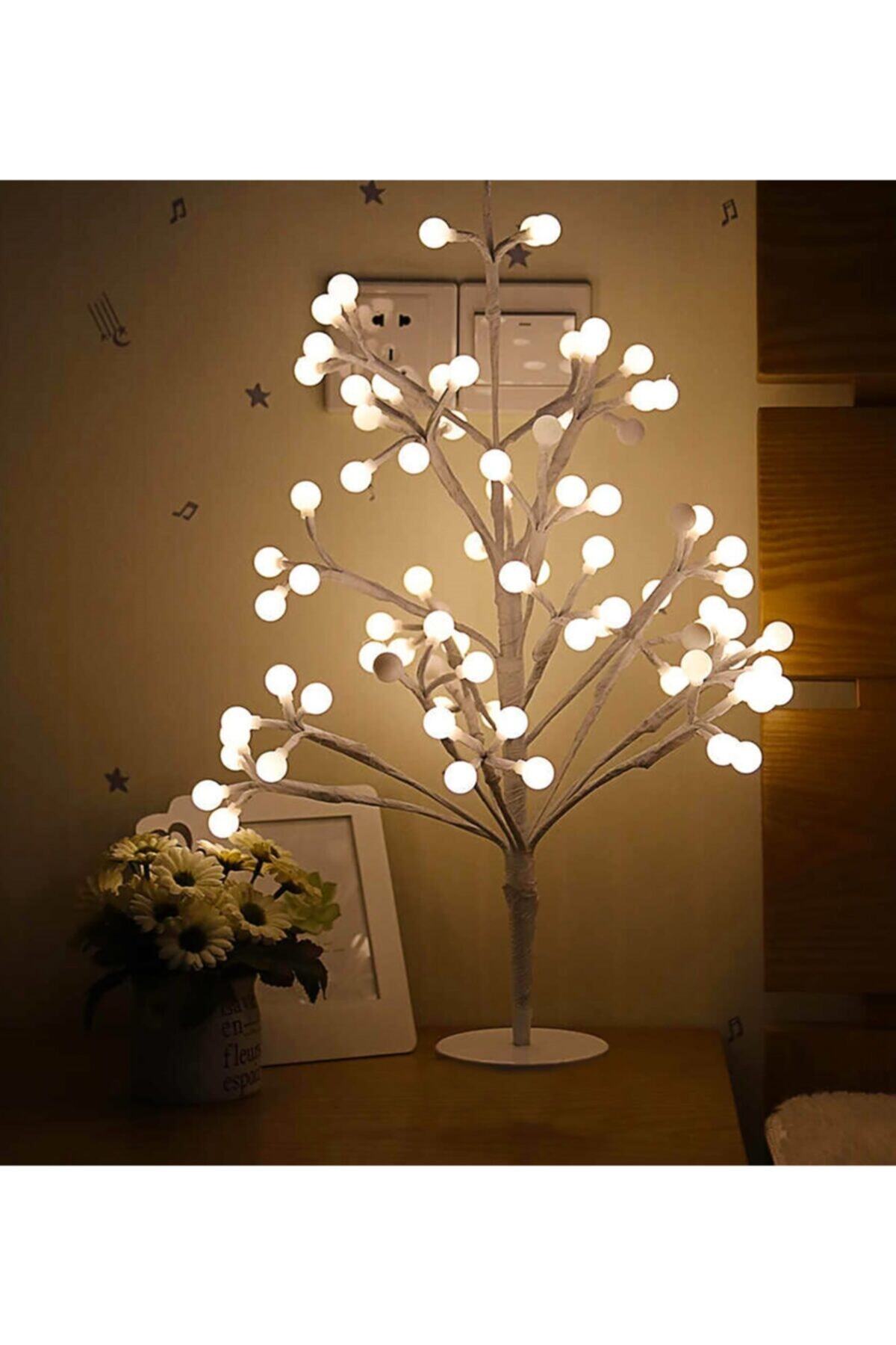 DEV HEDİYE 64 Led Işıklı Dekoratif Huzur Veren Baloncuk Ağacı