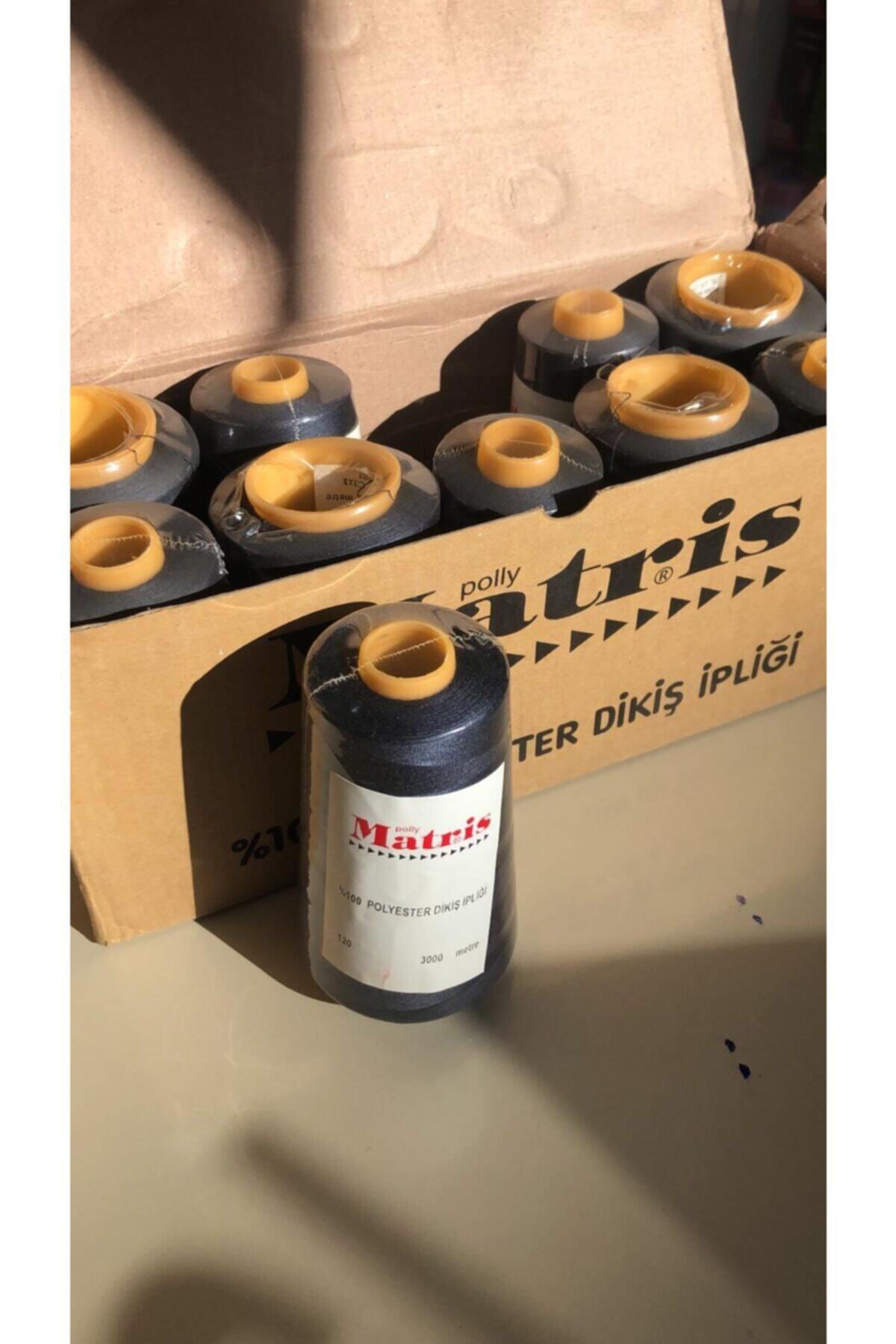 Matris 120 No %100 Polyester Dikiş Ipliği Lacivert 3000 Metre