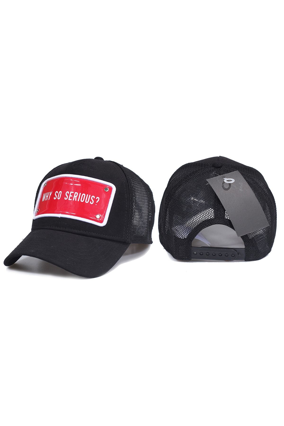 Trucker Unisex Why So Serious Model Plakalı Fileli Şapka