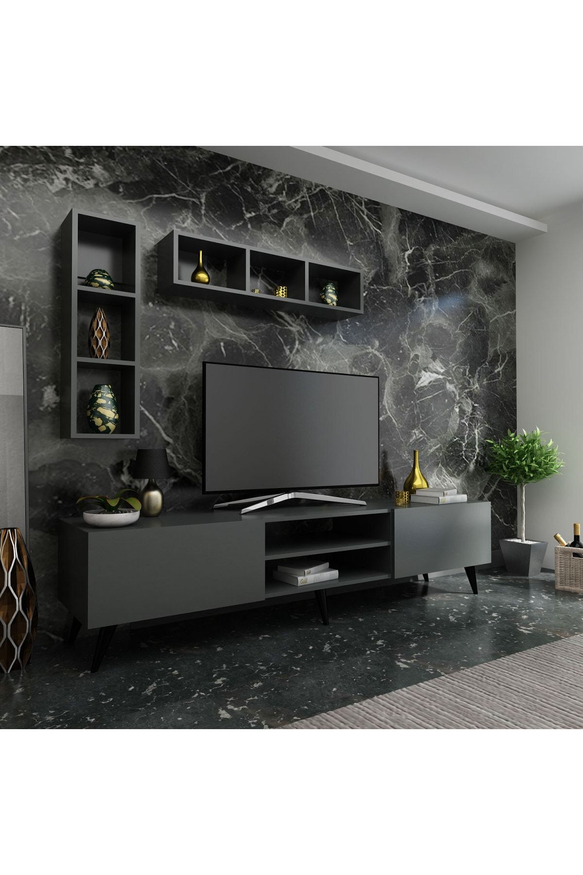 Myniture Festival Tv Ünitesi Q3805-4 Antrasit