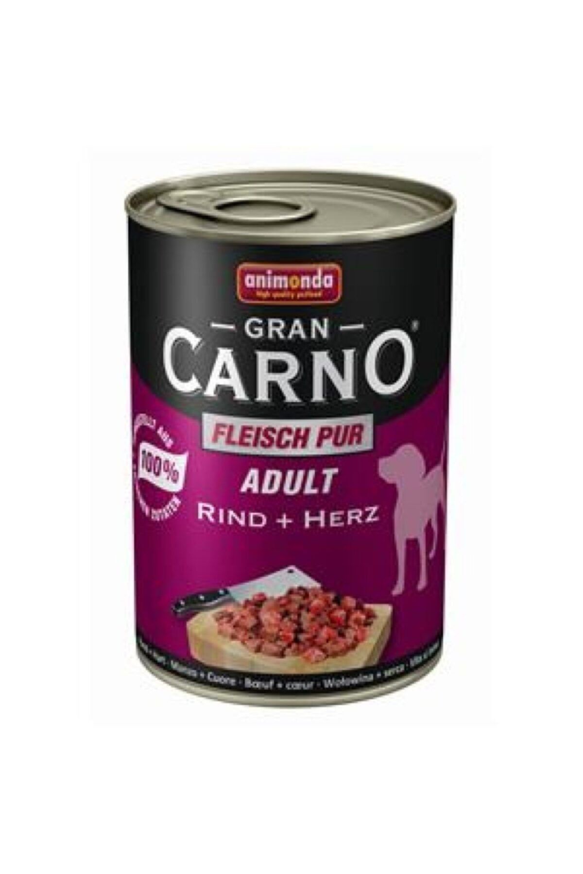 Animonda Gran Carno Sığır+yürekli Köpek Konservesi 400 gr