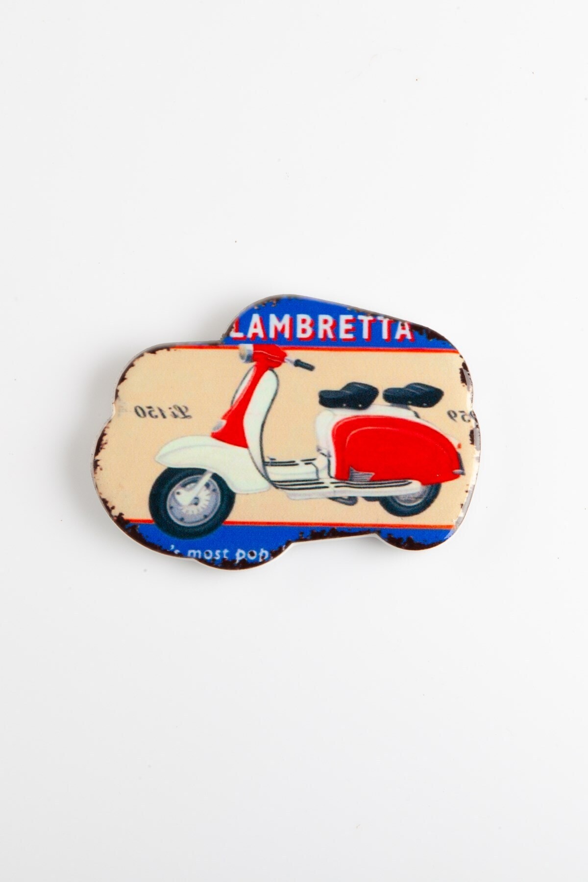 Dünyadan Hediyeler Scooter Lambretta Motosiklet Buzdolabı Magneti
