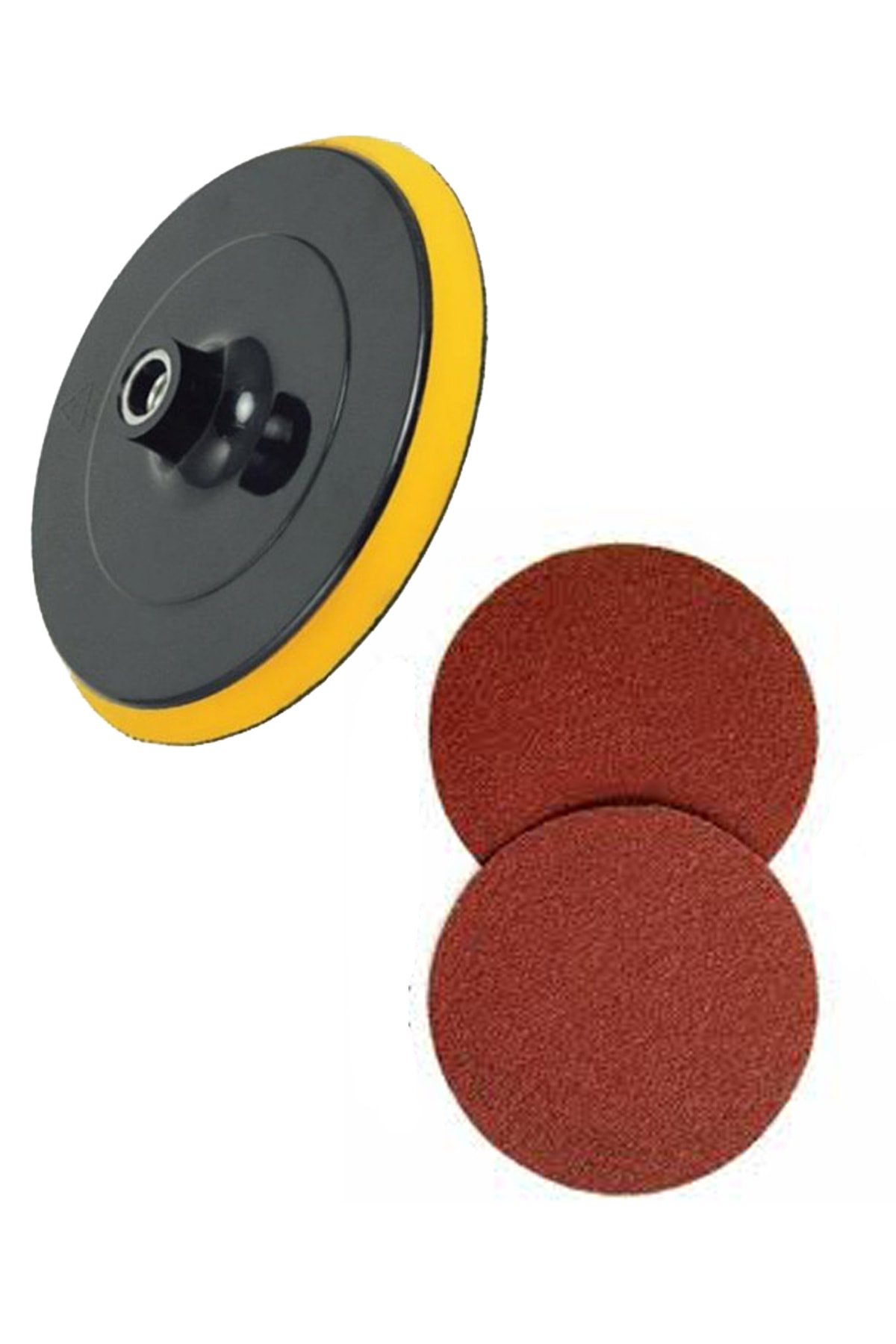 Sgs Cırtlı Disk Zımpara Tabanı 180 mm + 3'lü Kum Zımpara