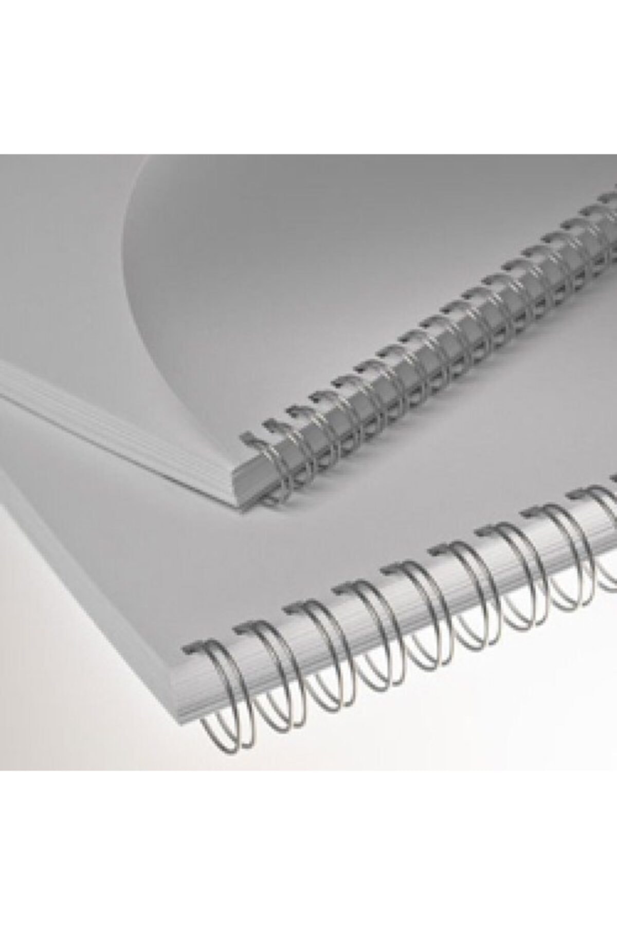 OFFICE FORCE 1'' Gümüş 2:1'' (inç) A4 23 Loop Kutu Tel Spiral 50'li