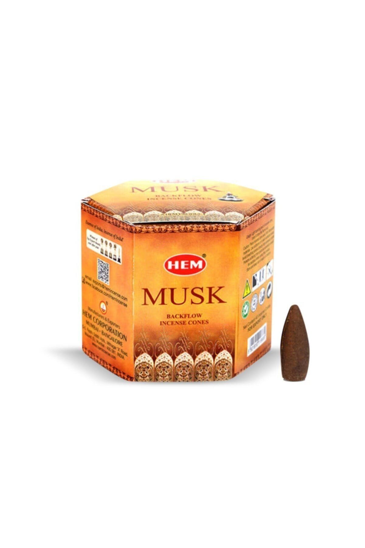 Hem Musk Aromalı Backflow Geri Akışlı Tütsü