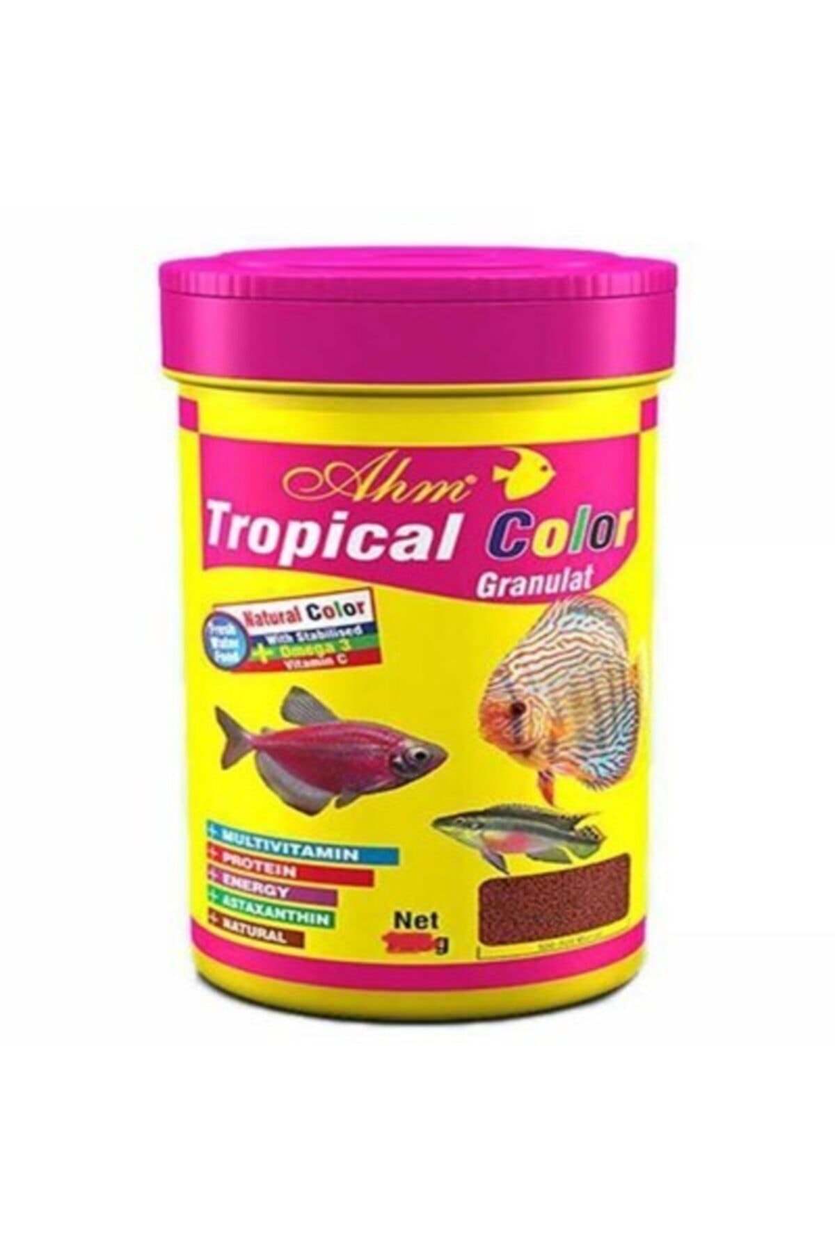 Ahm Tropical Colour Granulat 100 Ml Balık Yemi