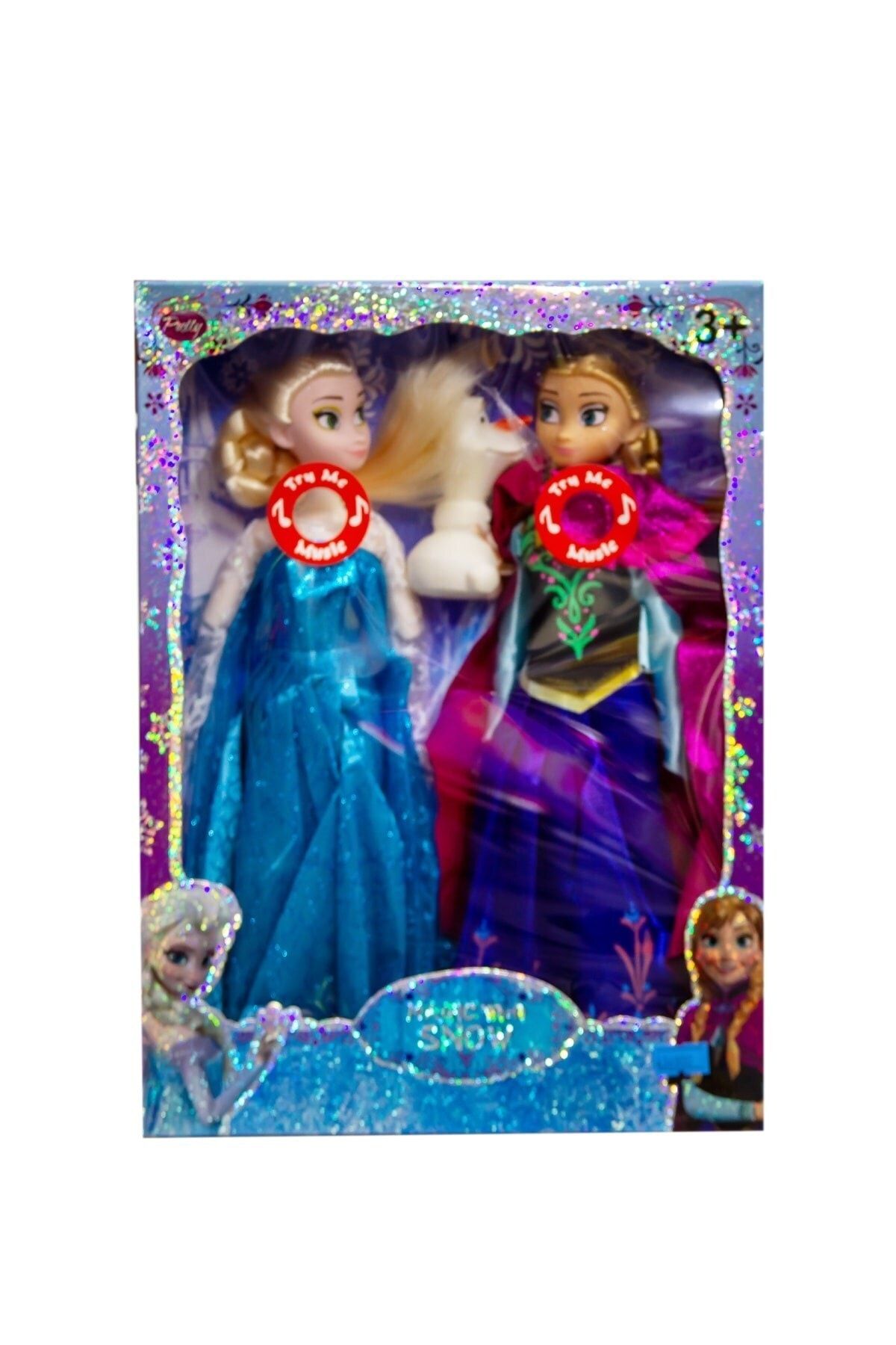 hyd olafli frozen elsa anna 2 li sesli oyuncak bebek figurleri fiyati yorumlari trendyol