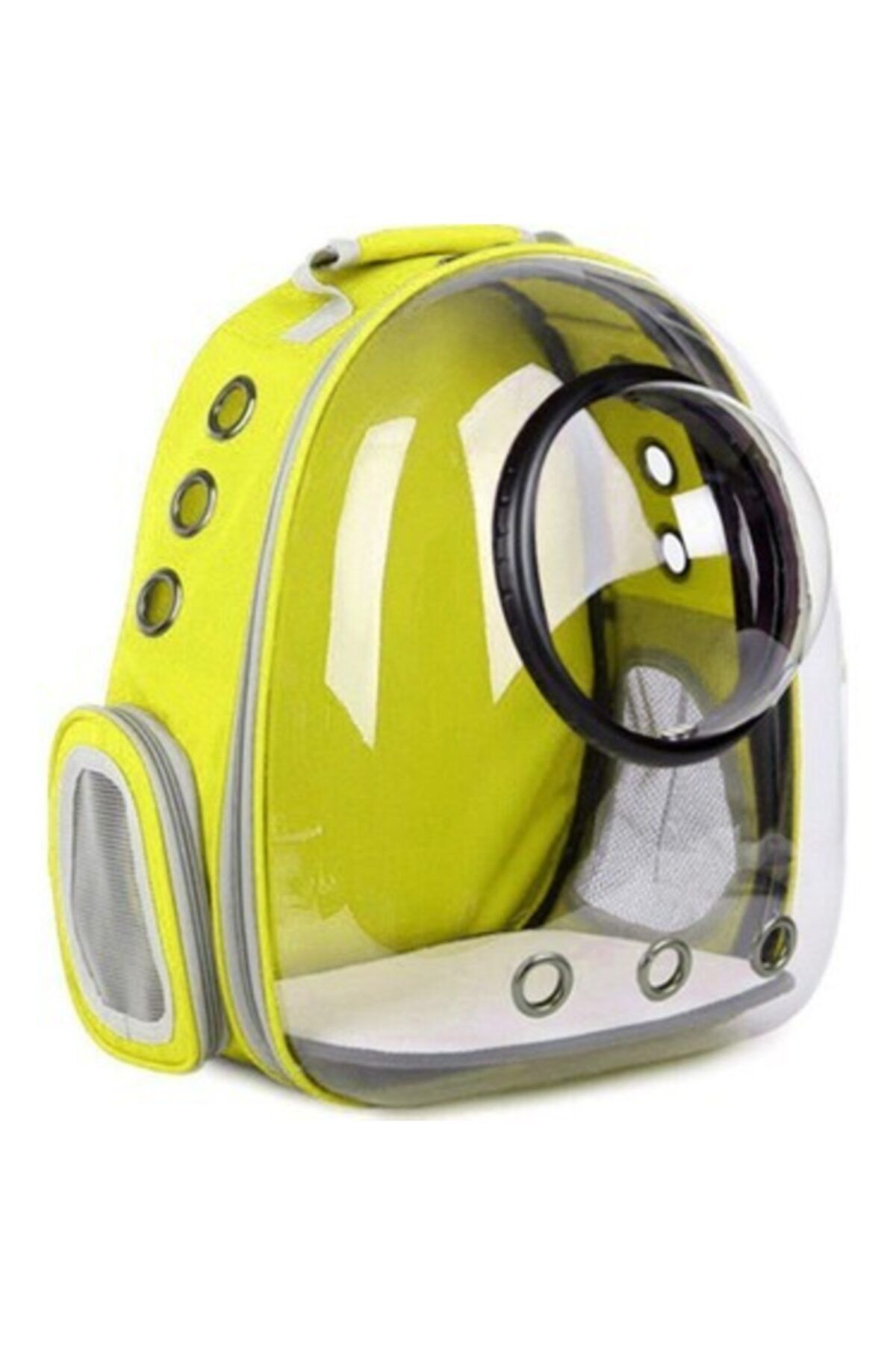 PETAMİN Fanuslu Şeffaf Astronot Kedi Köpek Taşıma Çantası 42x22x33