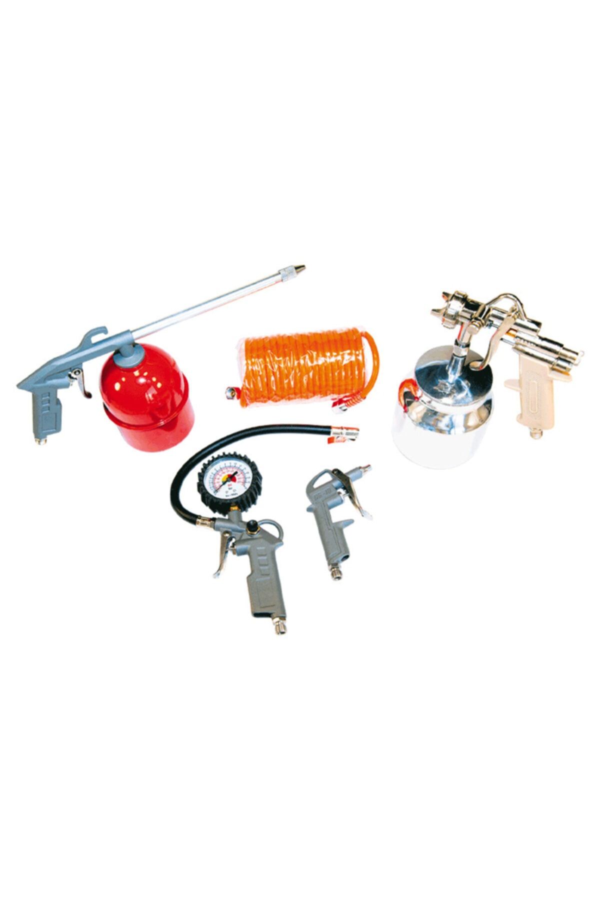 Nt Tools Gri 5 Parça Hortumlu Hava Tabanca Seti