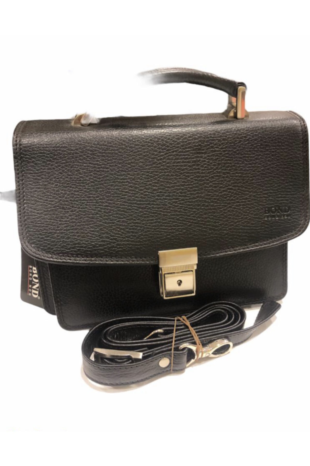 Bond Erkek Siyah Bond Deri Çanta