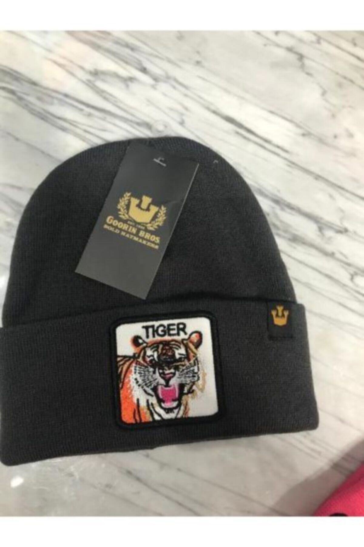 GoldCap Tiger Kaplan Figürlü Siyah Bere 1.kaliteli