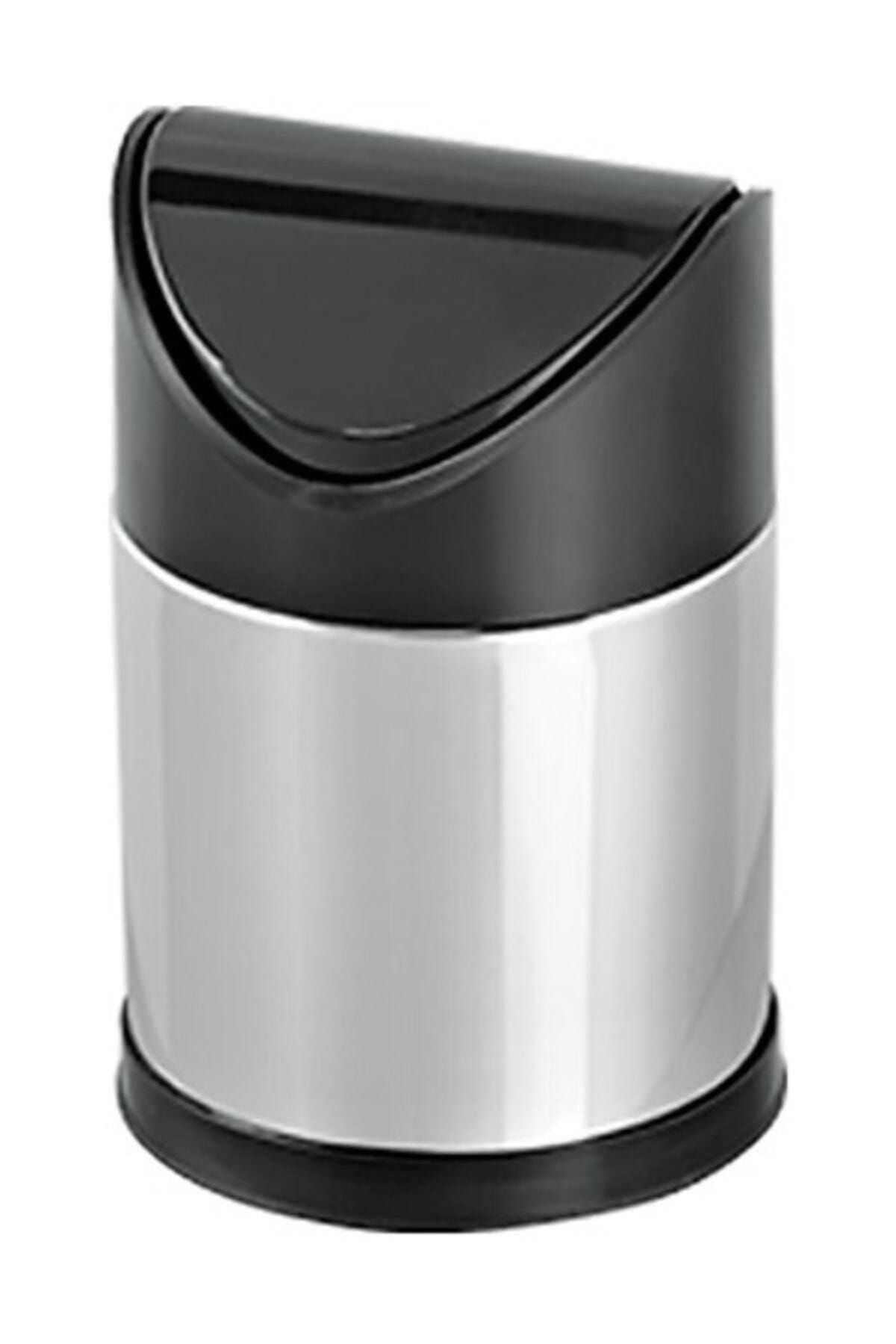Flosoft Ft621 Sallanır Kapak Paslanmaz Çelik Çöp Kovası 3 Lt