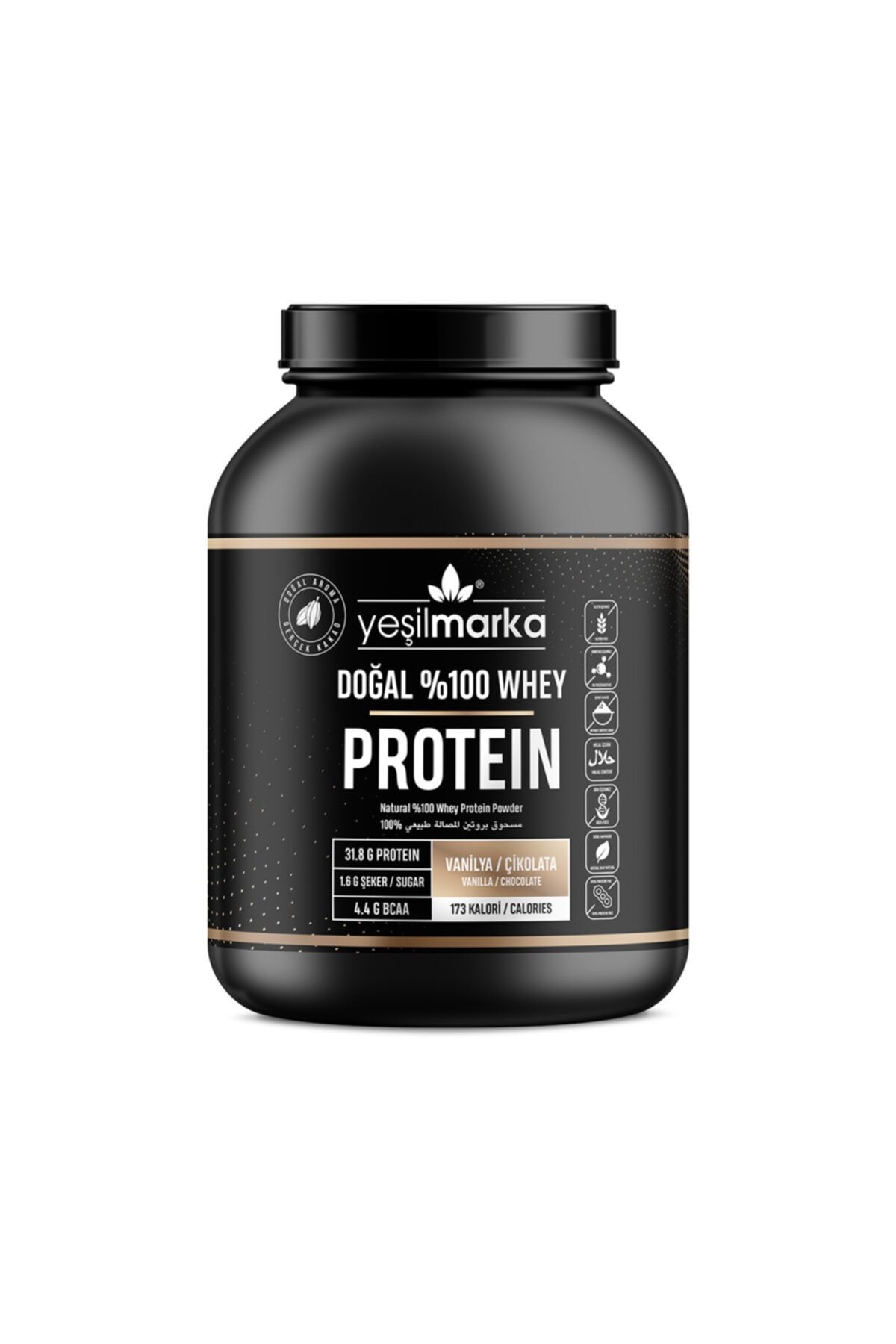 Yeşilmarka Doğal Whey Protein Tozu Cikolata / Vanilya 1540 GR