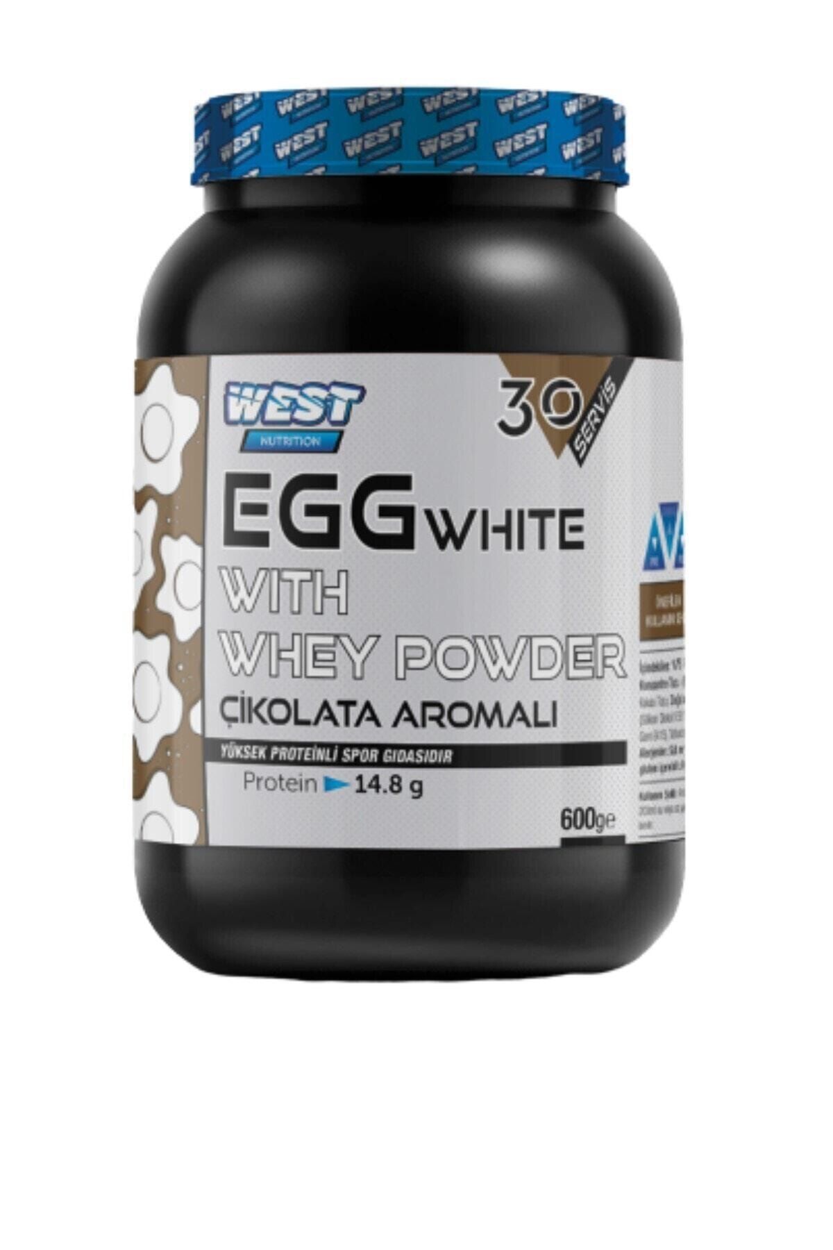 West Nutrition Egg White Powder Yumurta Akı Tozu Ve Whey Protein Tozu Çilek Aromalı 600 Gr