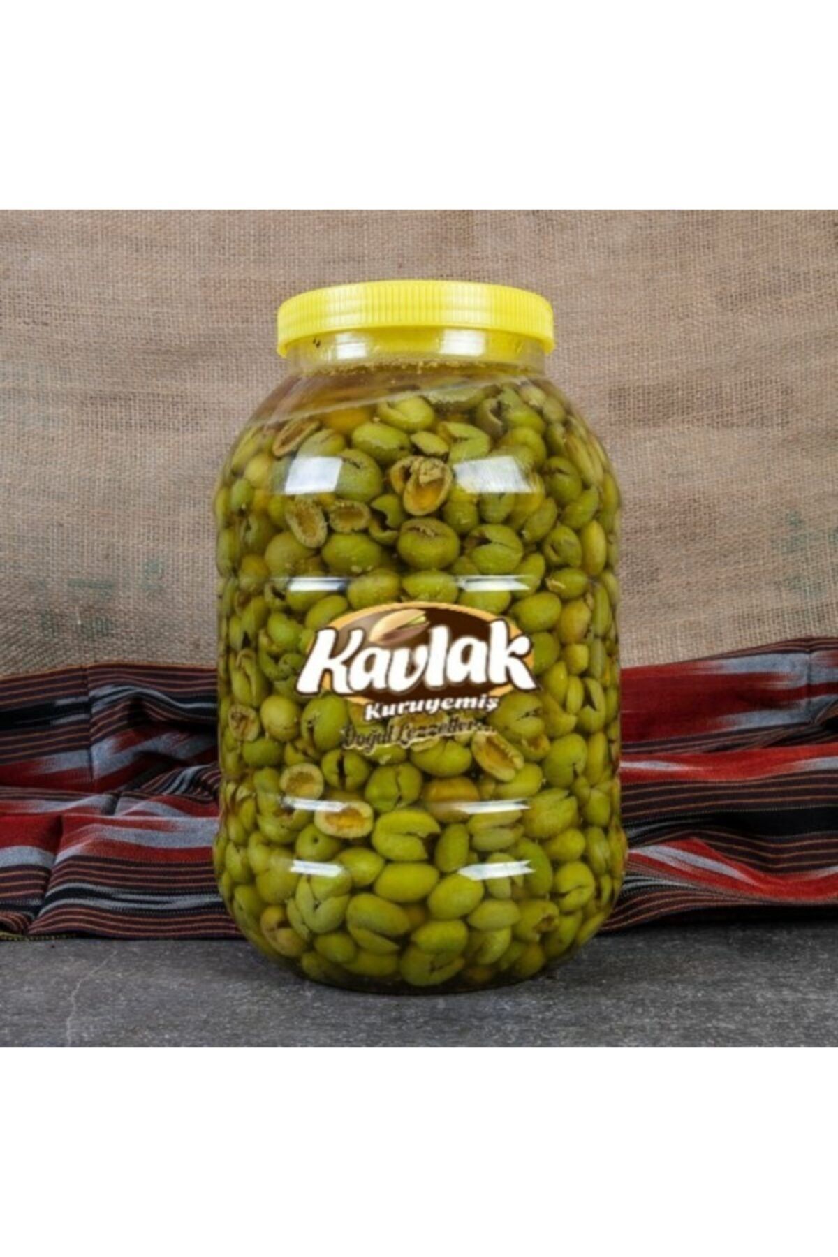 KAVLAK KURUYEMİŞ Antep Usulü Kırma Çekirdeksiz İri Gemlik Yeşil Zeytin 5000 cc