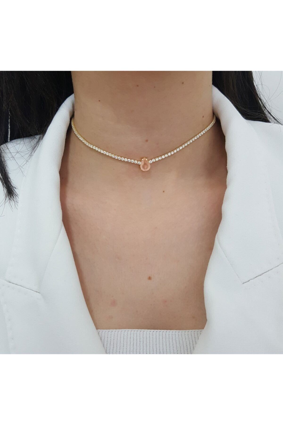 Medcezir Silver Damla Su Yolu Gümüş Choker