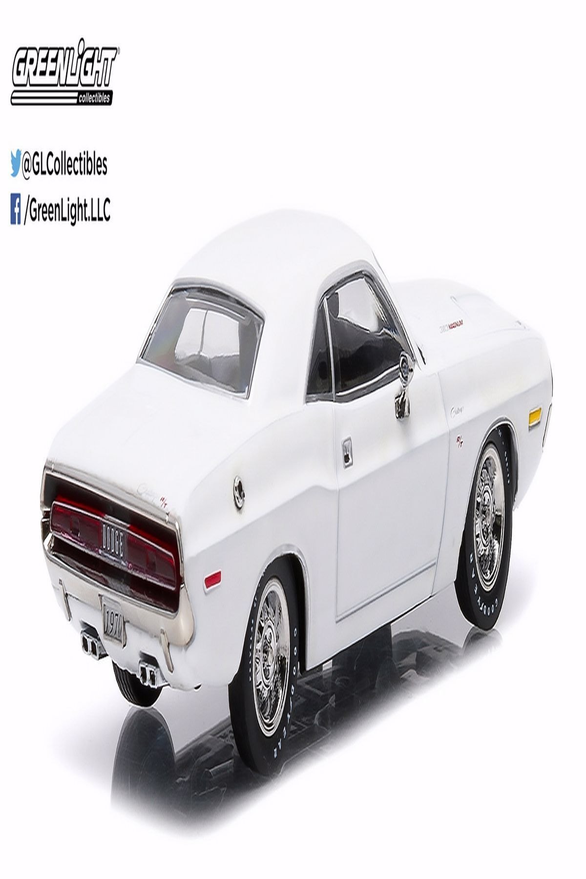 Greenlight 1/43 1970 Dodge Challenger R/t Beyaz Renk Model Araba Hayat Oyuncak