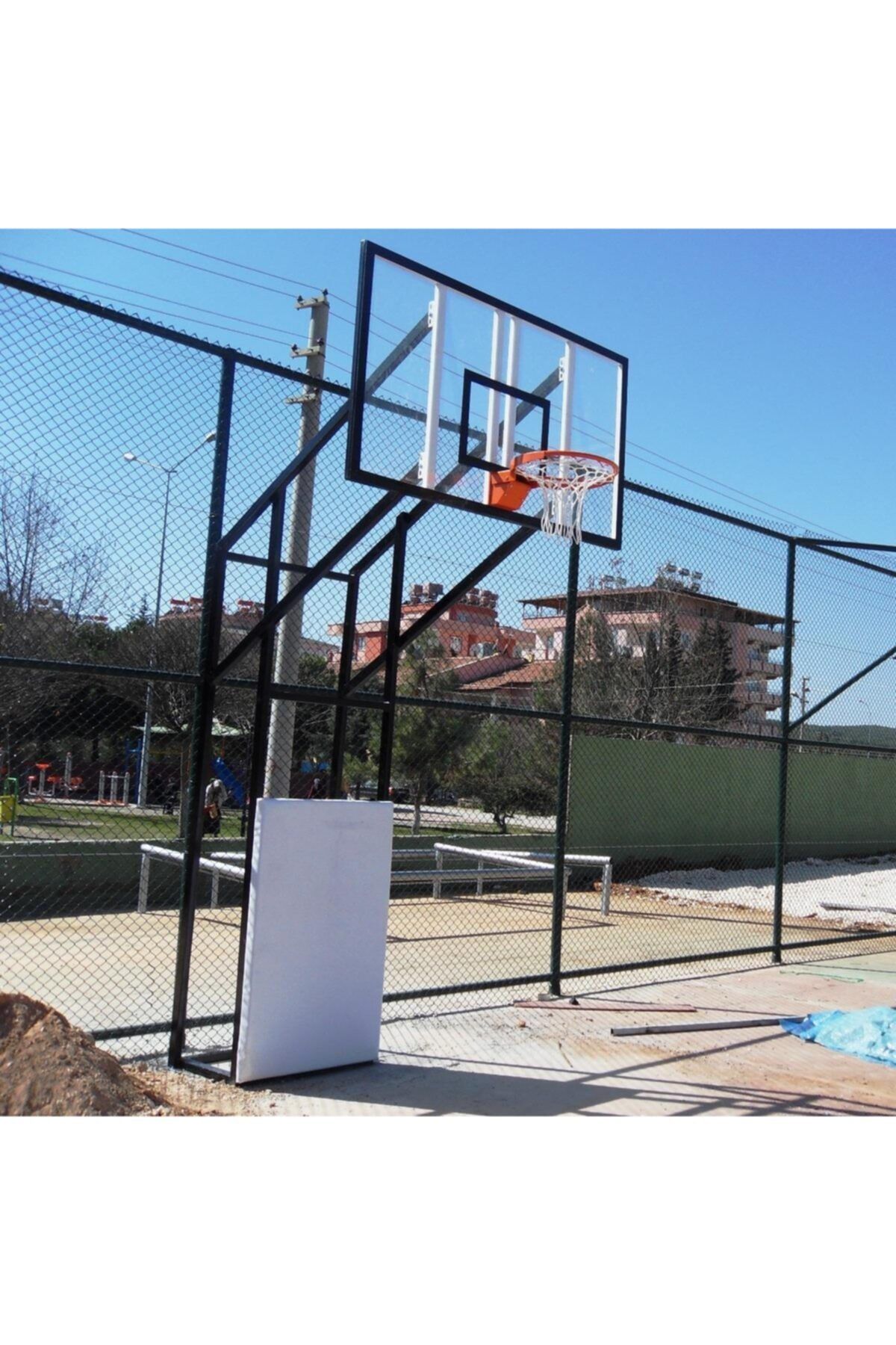 adelinspor Diomond Basketbol Potası Sabit 4 Direk 12 Mm Cam