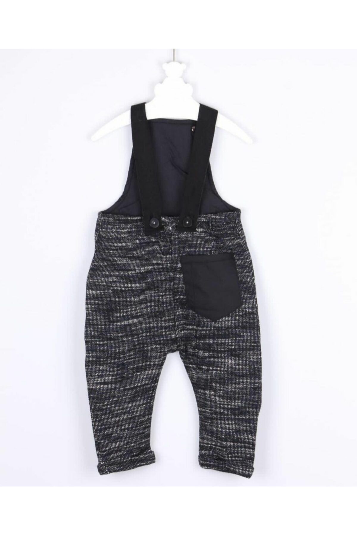 Orange Company Unisex Bebek Siyah Kırçıllı Tulum