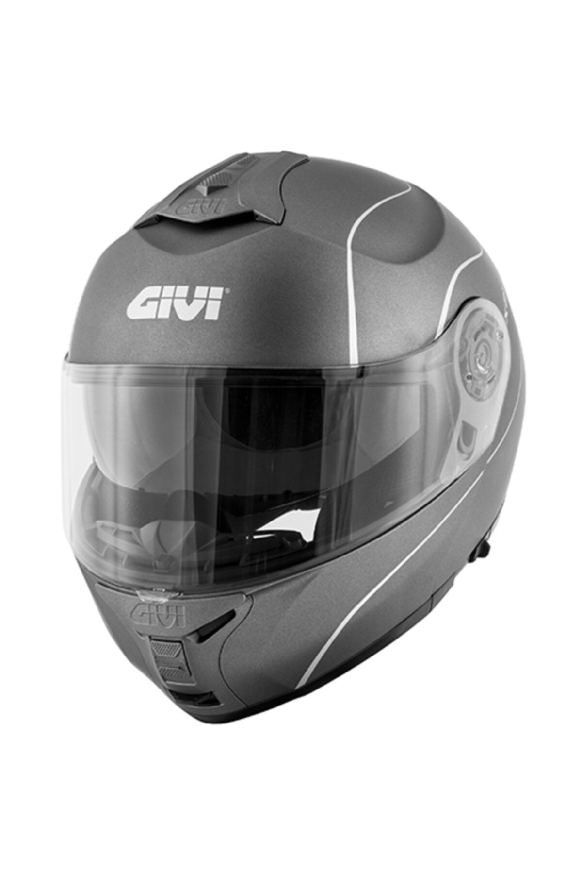 Givi X21 Mat Titanium Çene Açılır Motosiklet Kaskı