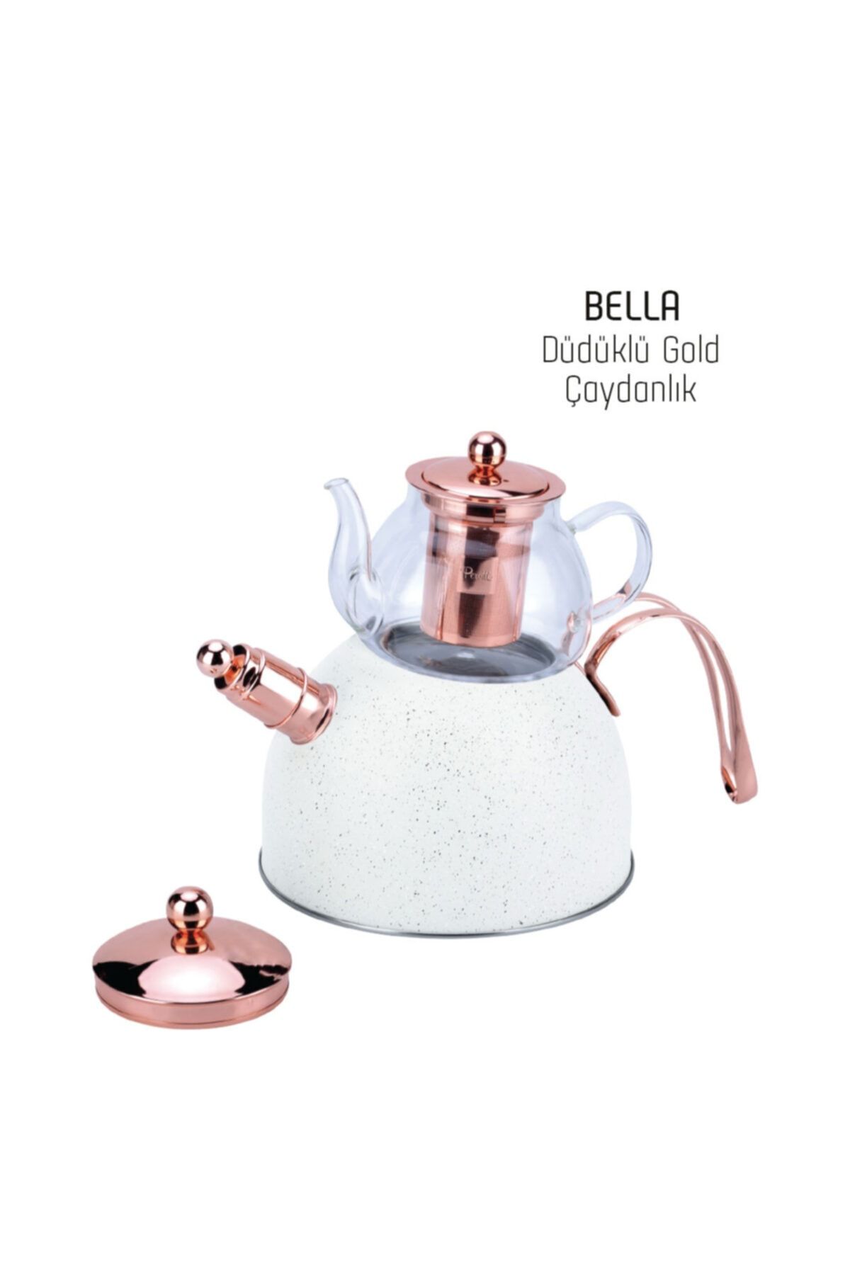 Perotti Bella Gold Granit Çaydanlık